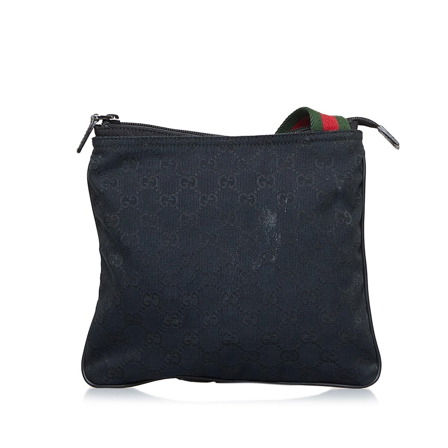 Gucci GG Web SHG-WF62PF Canvas Black Crossbody Bag