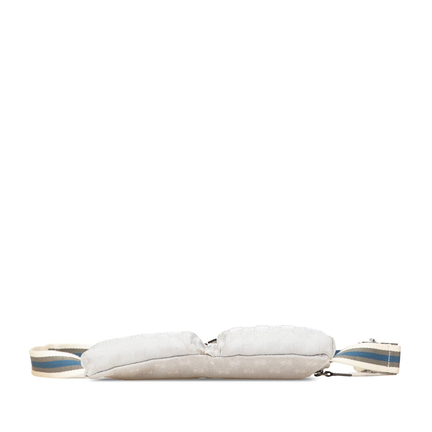 Gucci GG Web Double Pocket Belt Canvas White Accessory Bag 4