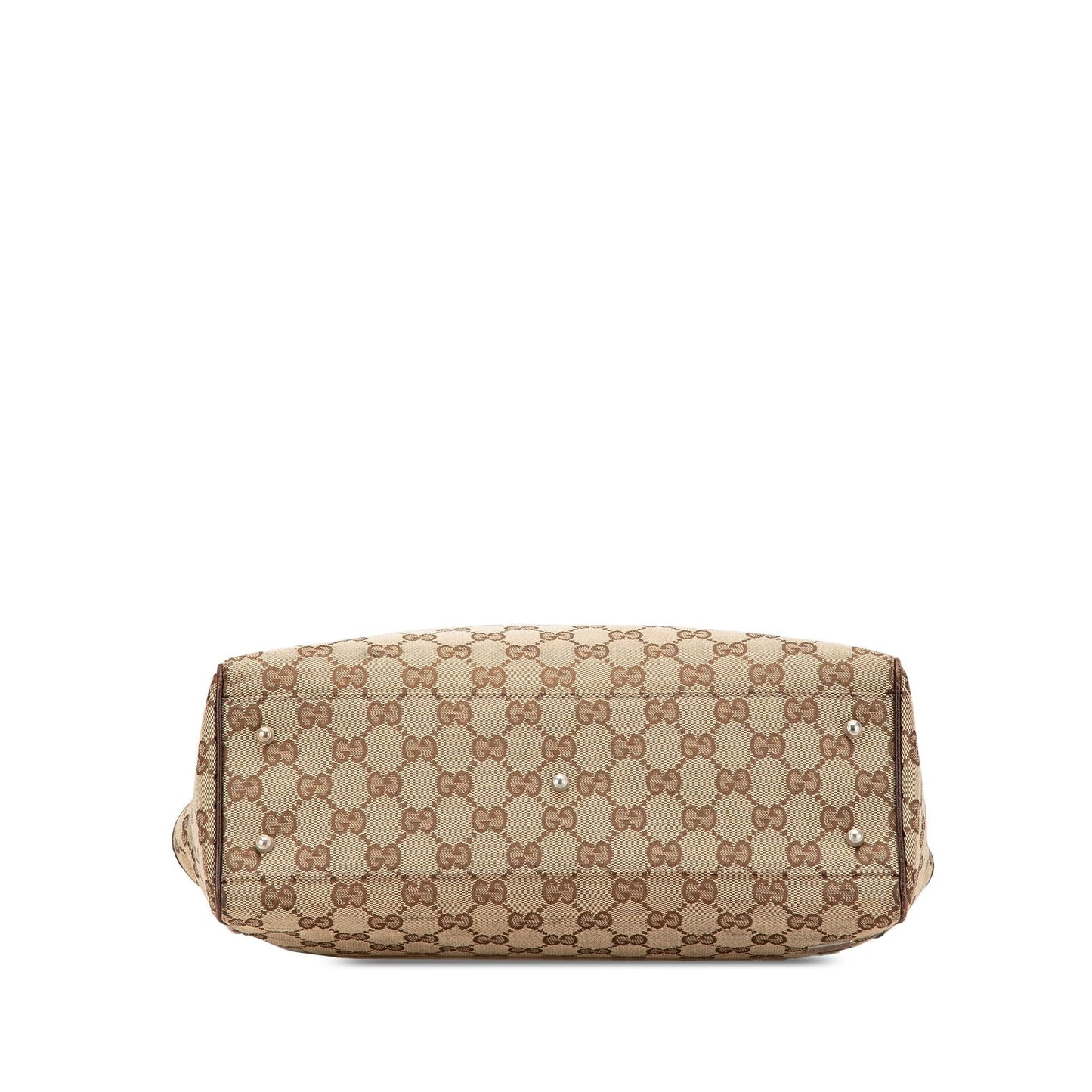 Gucci GG Web Pop Canvas Brown Tote Bag