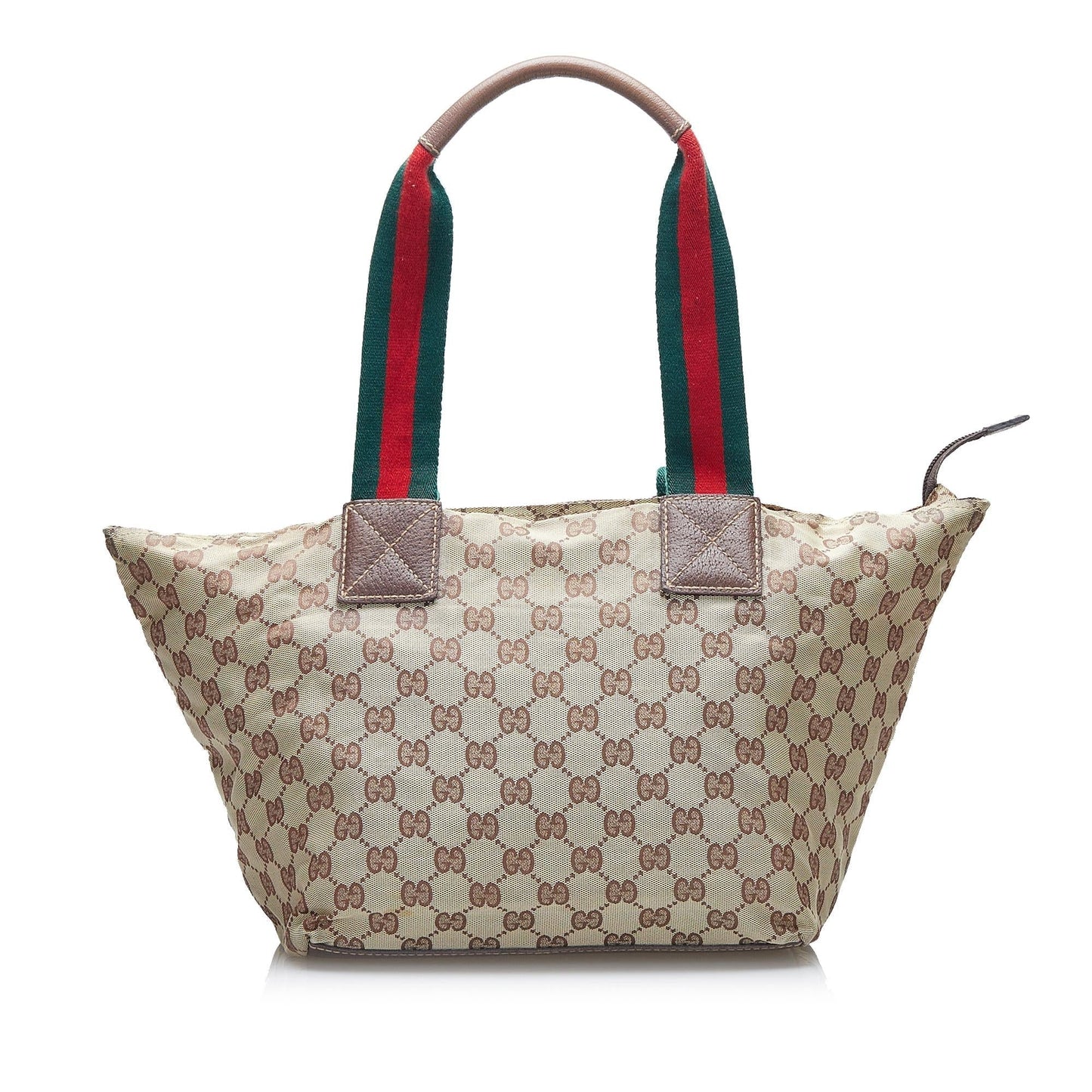 Gucci GG Web SHG-BPuGCO Canvas Brown Tote Bag
