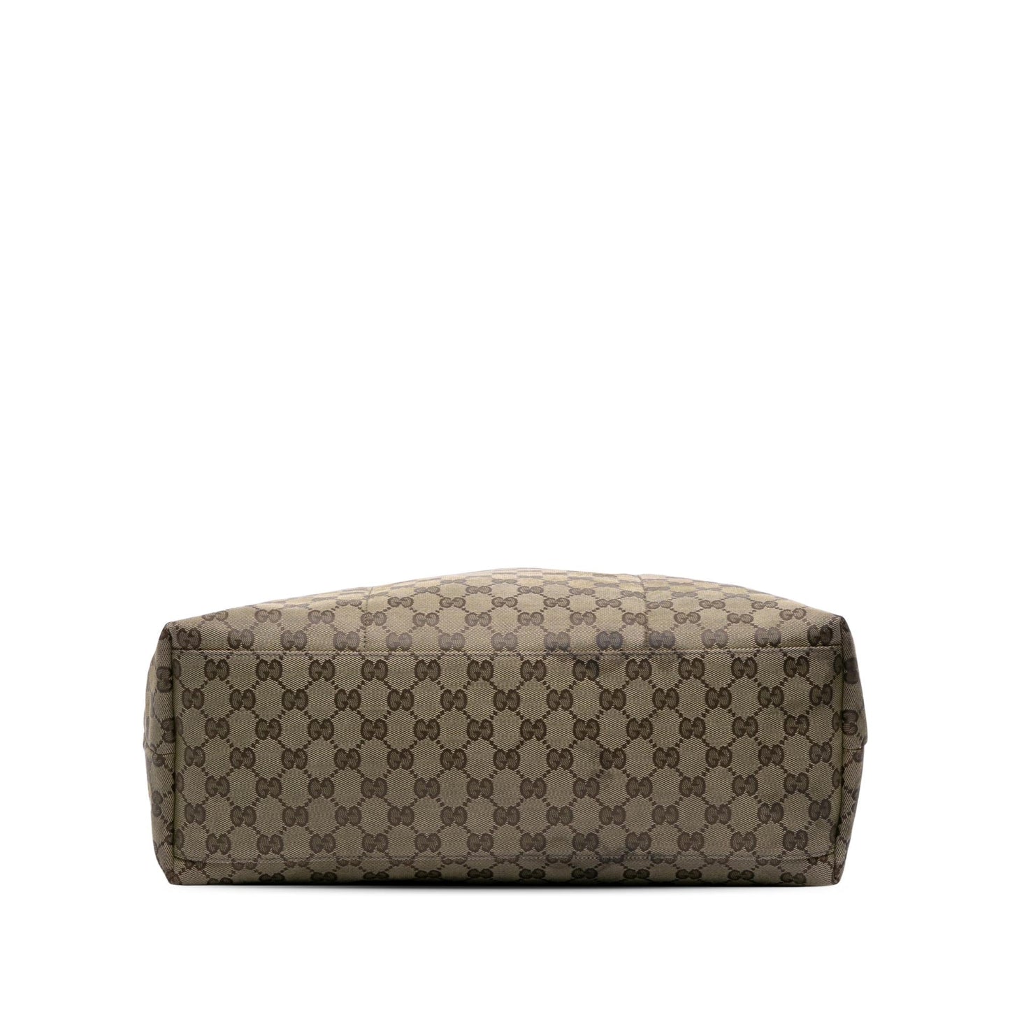 Gucci GG Web Canvas Brown Tote Bag