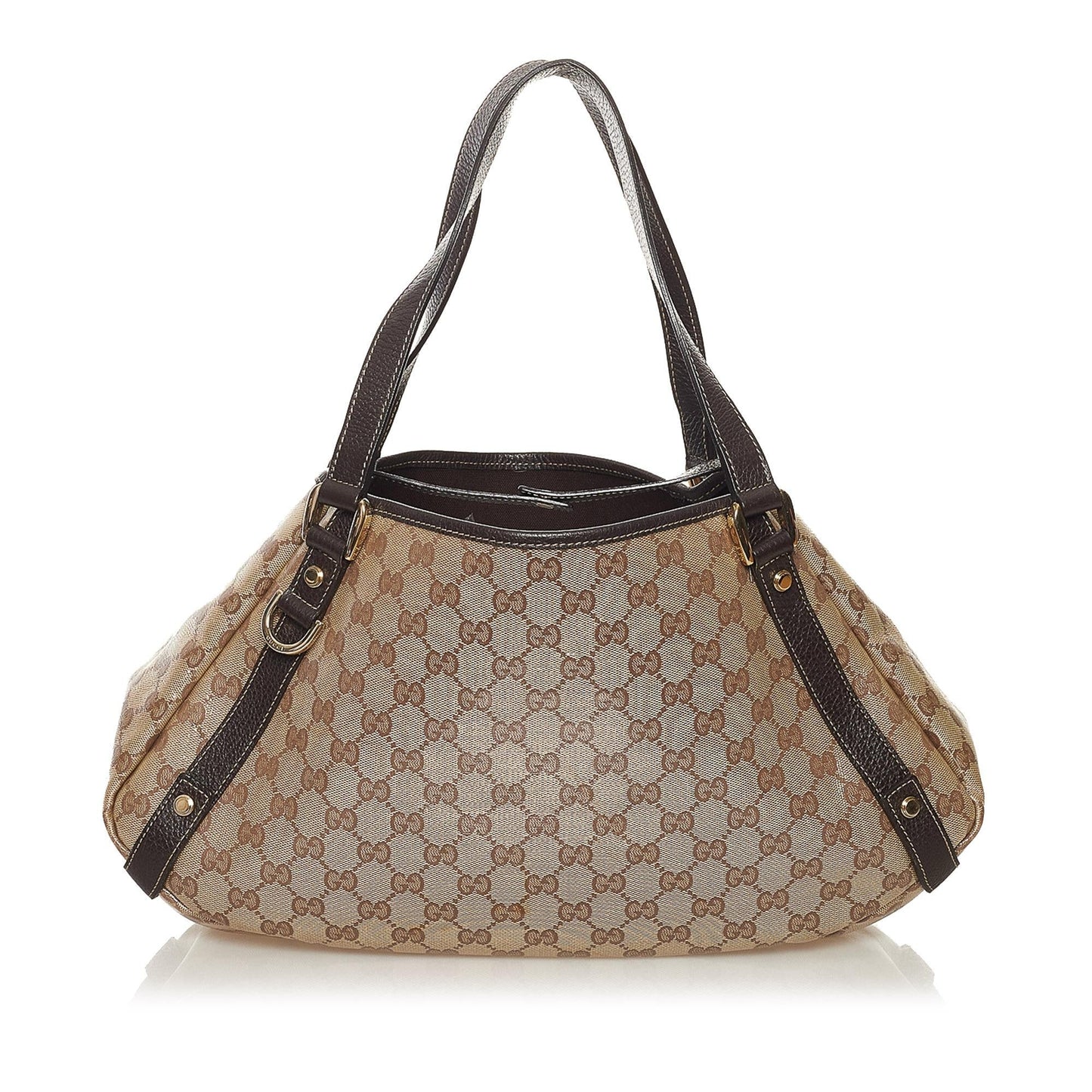 Gucci GG Crystal Pelham SHG Calf Brown Tote Bag