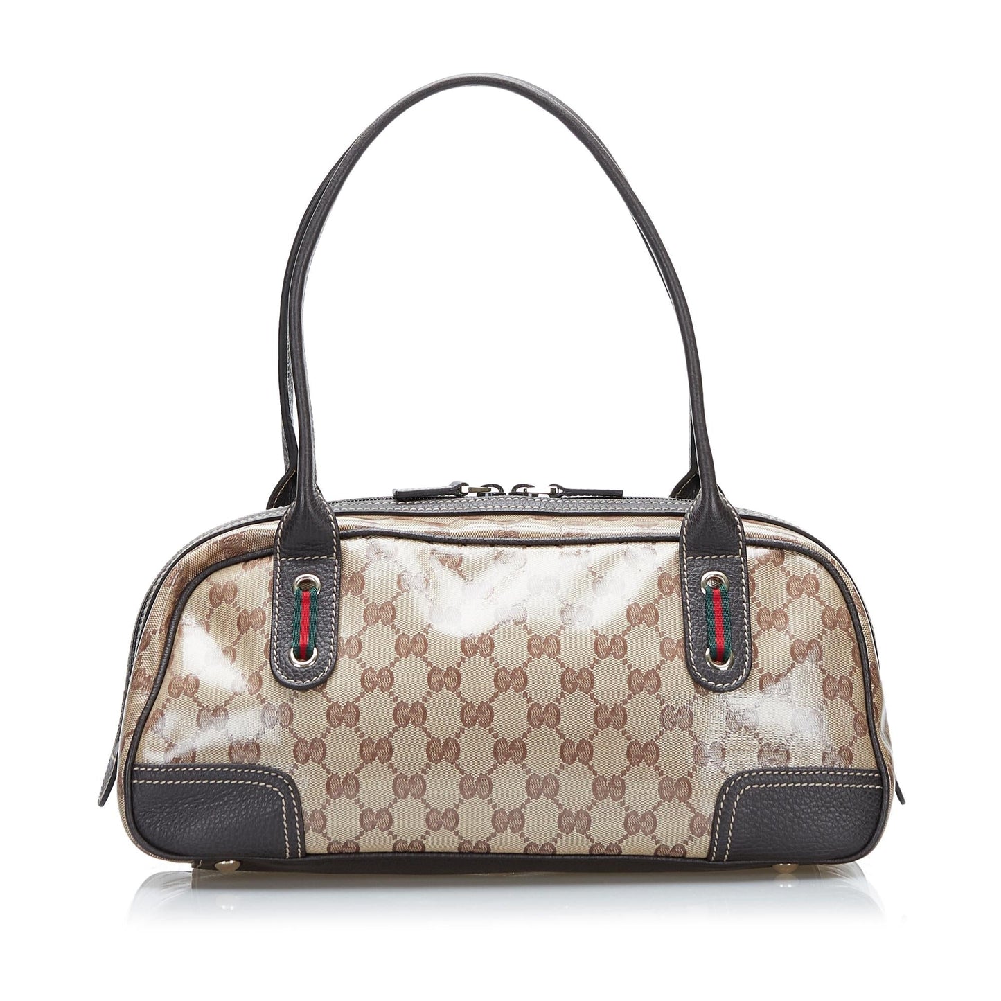 Gucci GG Crystal Princy SHG Brown Shoulder Bag