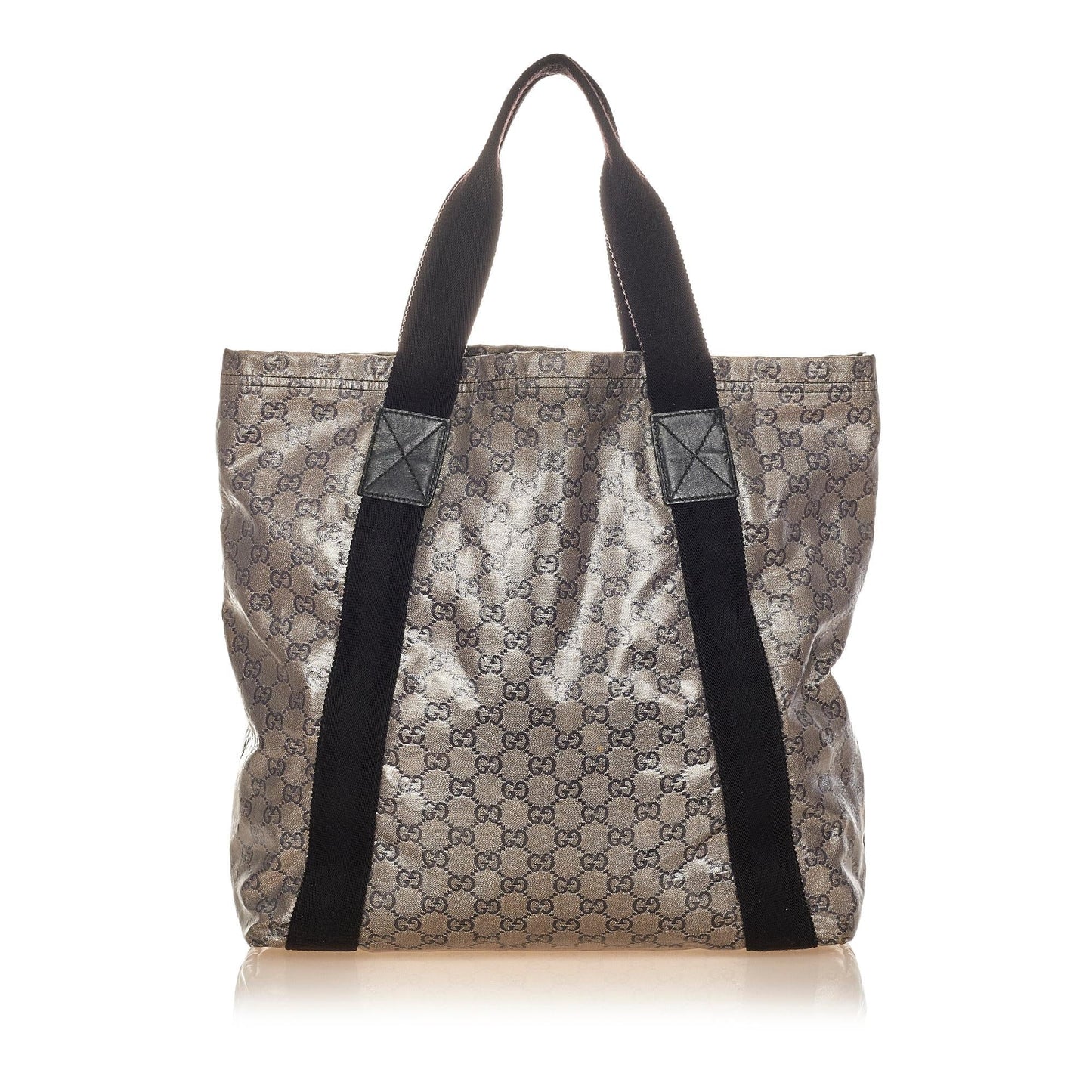 Gucci GG Crystal SHG Black Brown Tote Bag