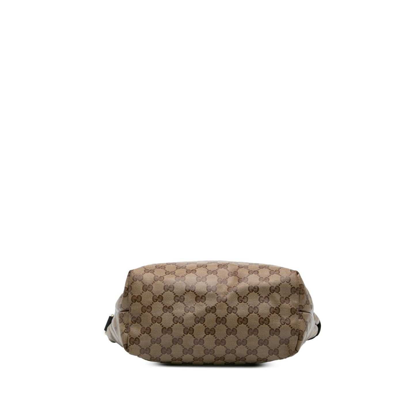 Gucci GG Crystal Canvas Calf Brown Tote Bag