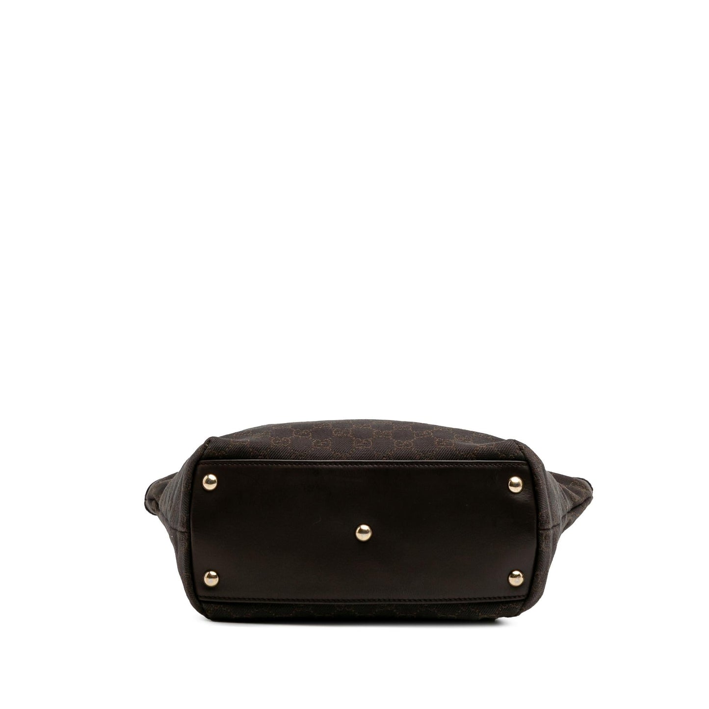 Gucci GG Capri Denim Calf Brown Tote Bag