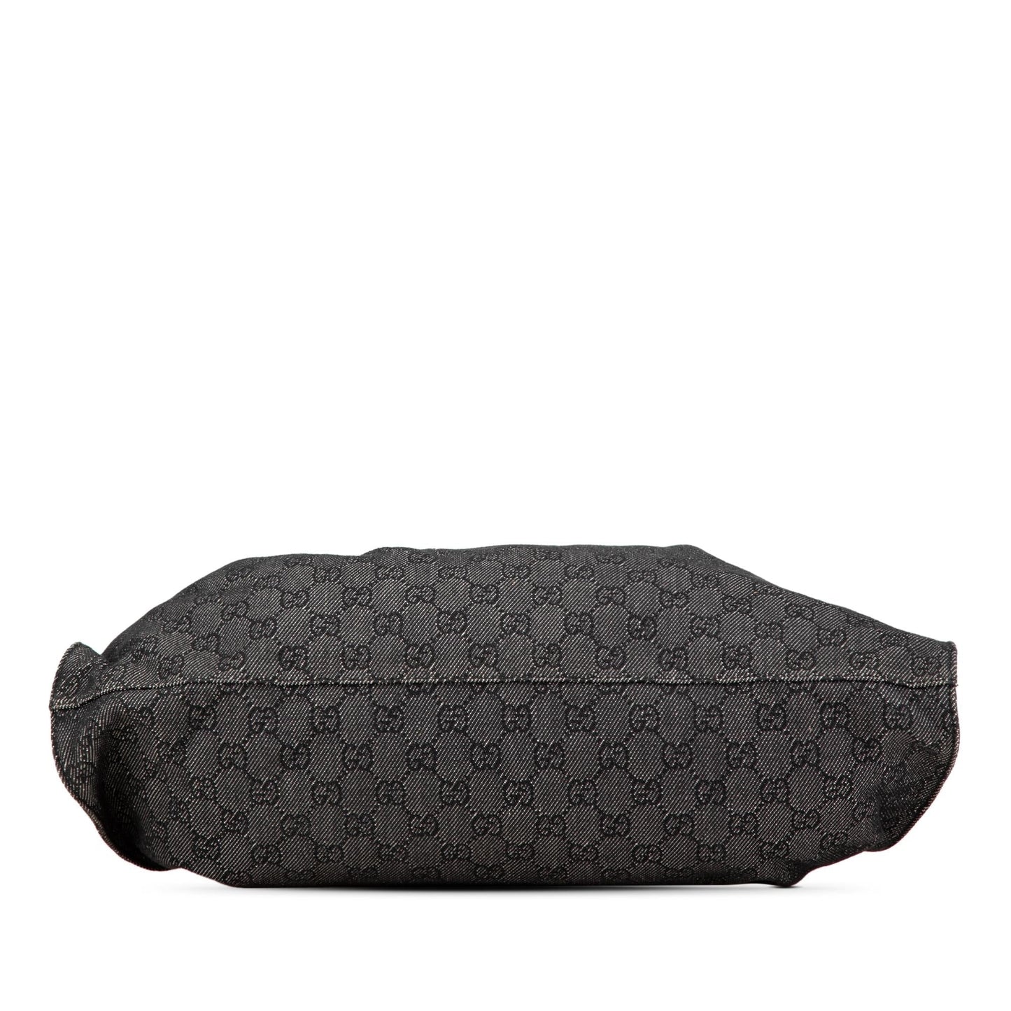 Gucci GG Denim Calf Black Satchel Bag