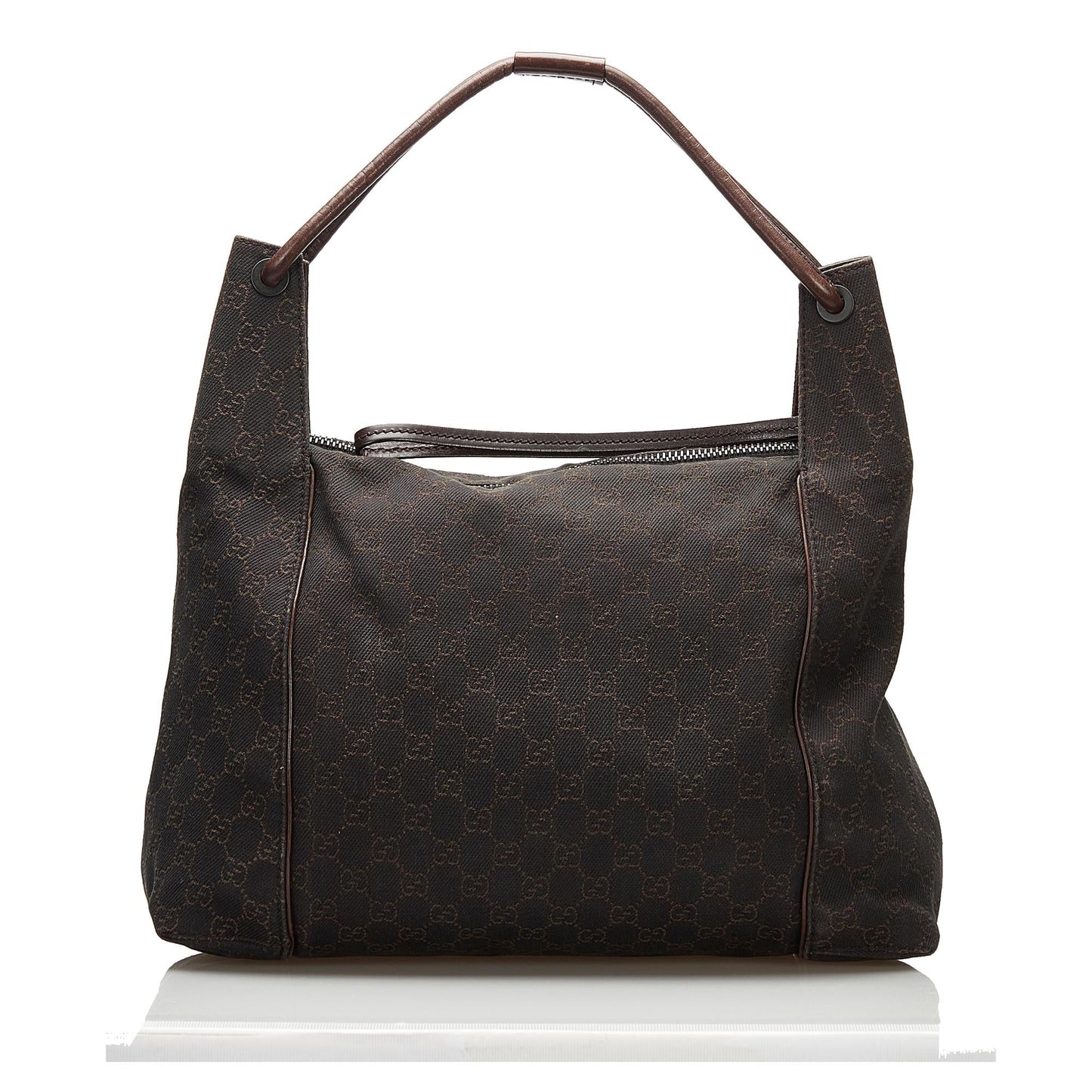 Gucci GG SHG Denim Brown Tote Bag