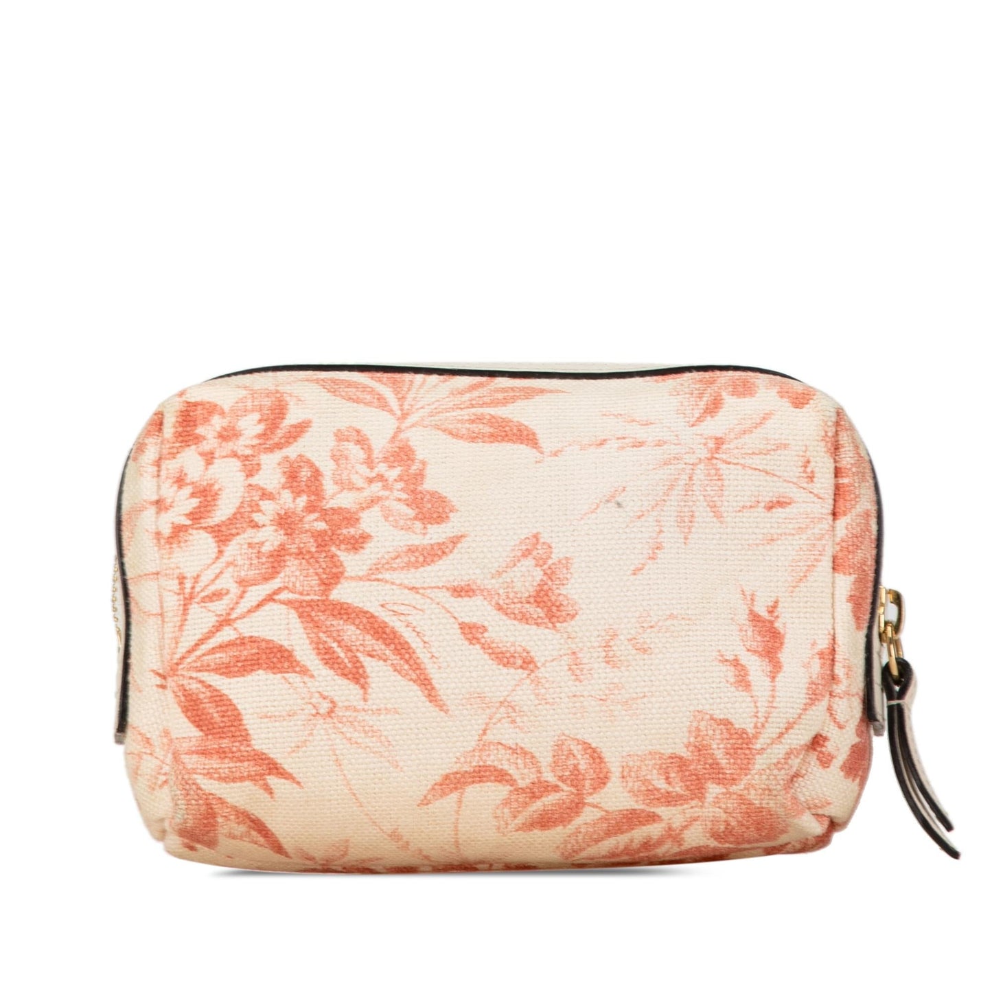 Gucci GG Marmont Herbarium Pouch Canvas Brown Pink Handbag
