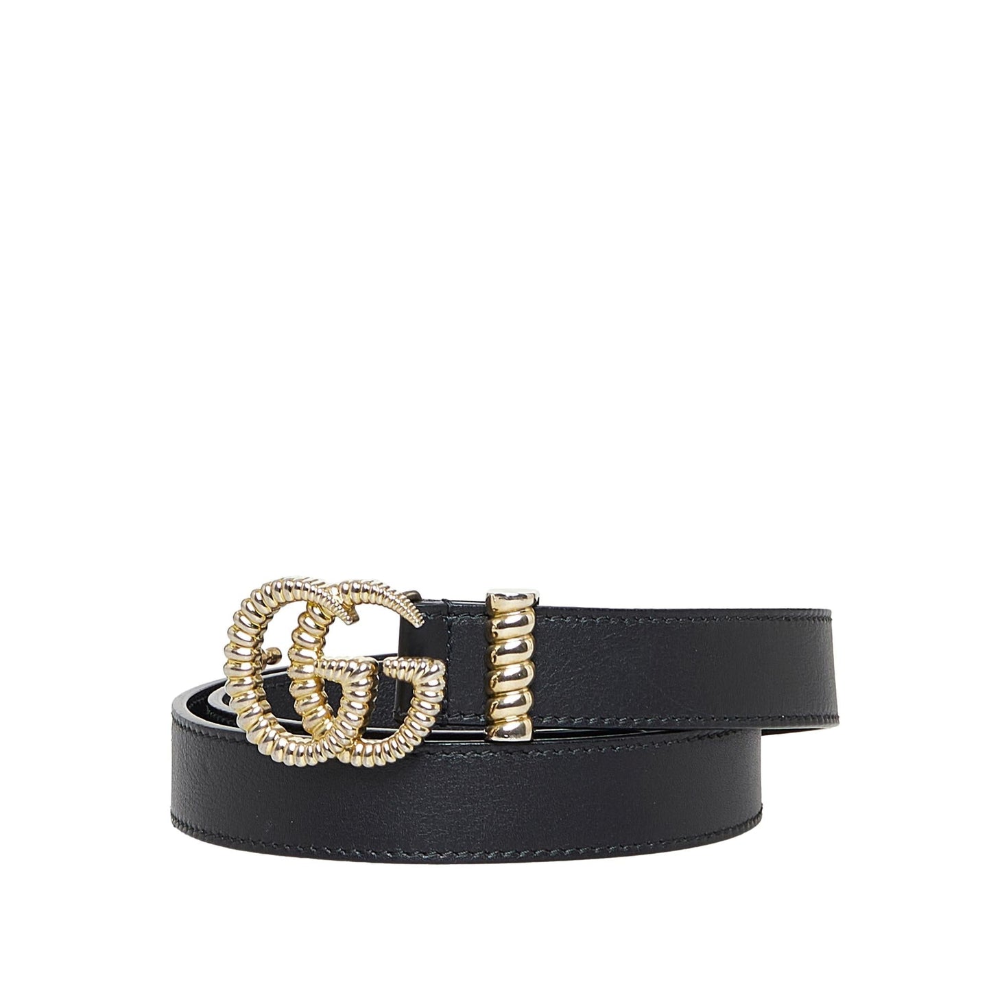 Gucci GG Marmont Belt - 34 Leather Calf Black Accessory