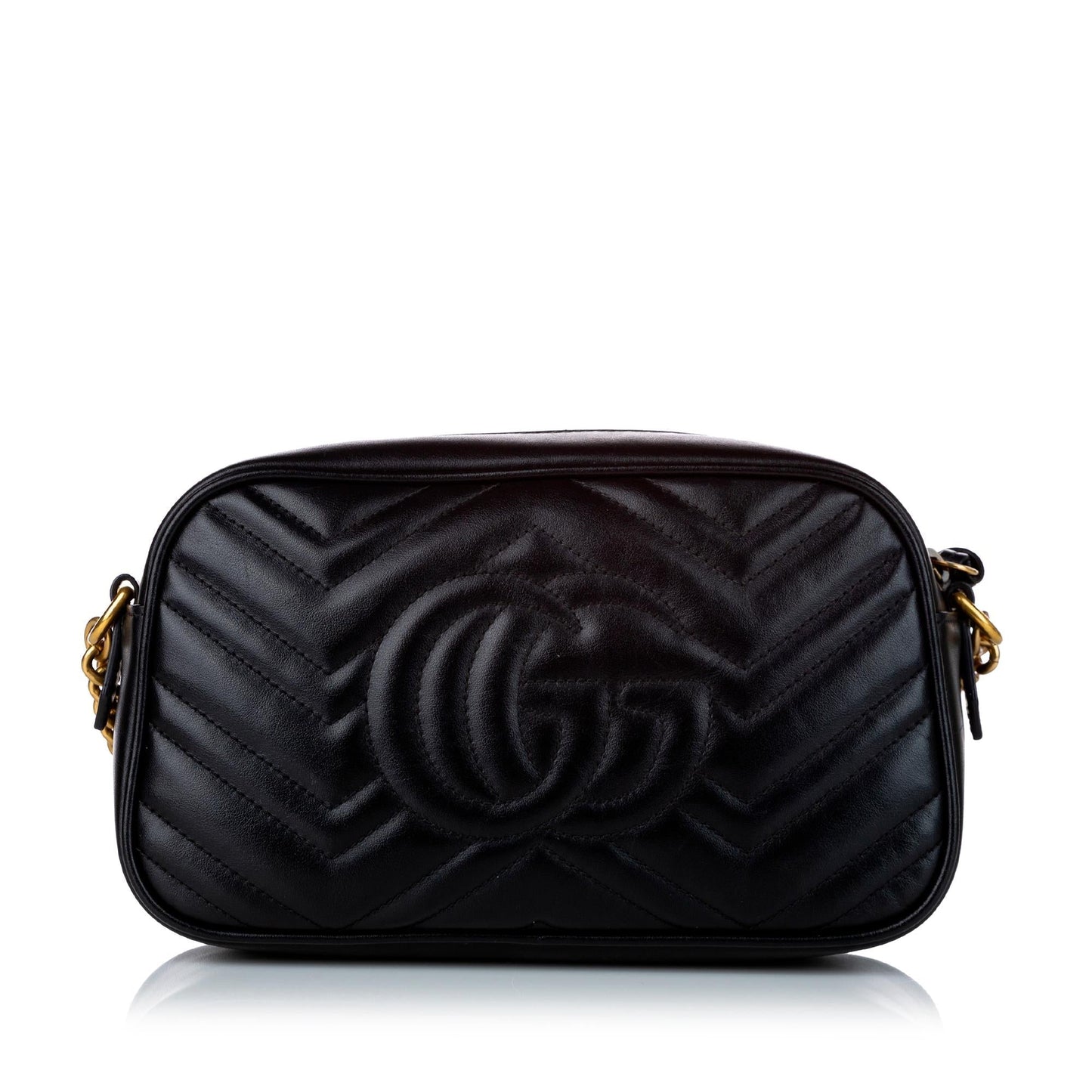 Gucci GG Marmont SHG Matelasse Calf Black Crossbody Bag