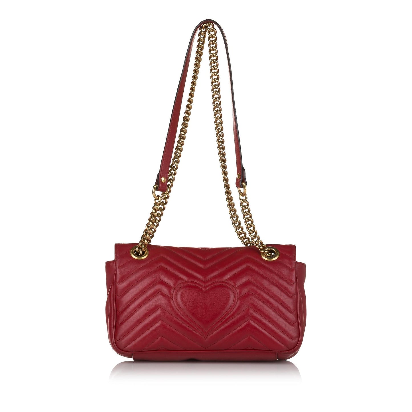 Gucci GG Marmont SHG Matelasse Leather Calf Red Crossbody Bag