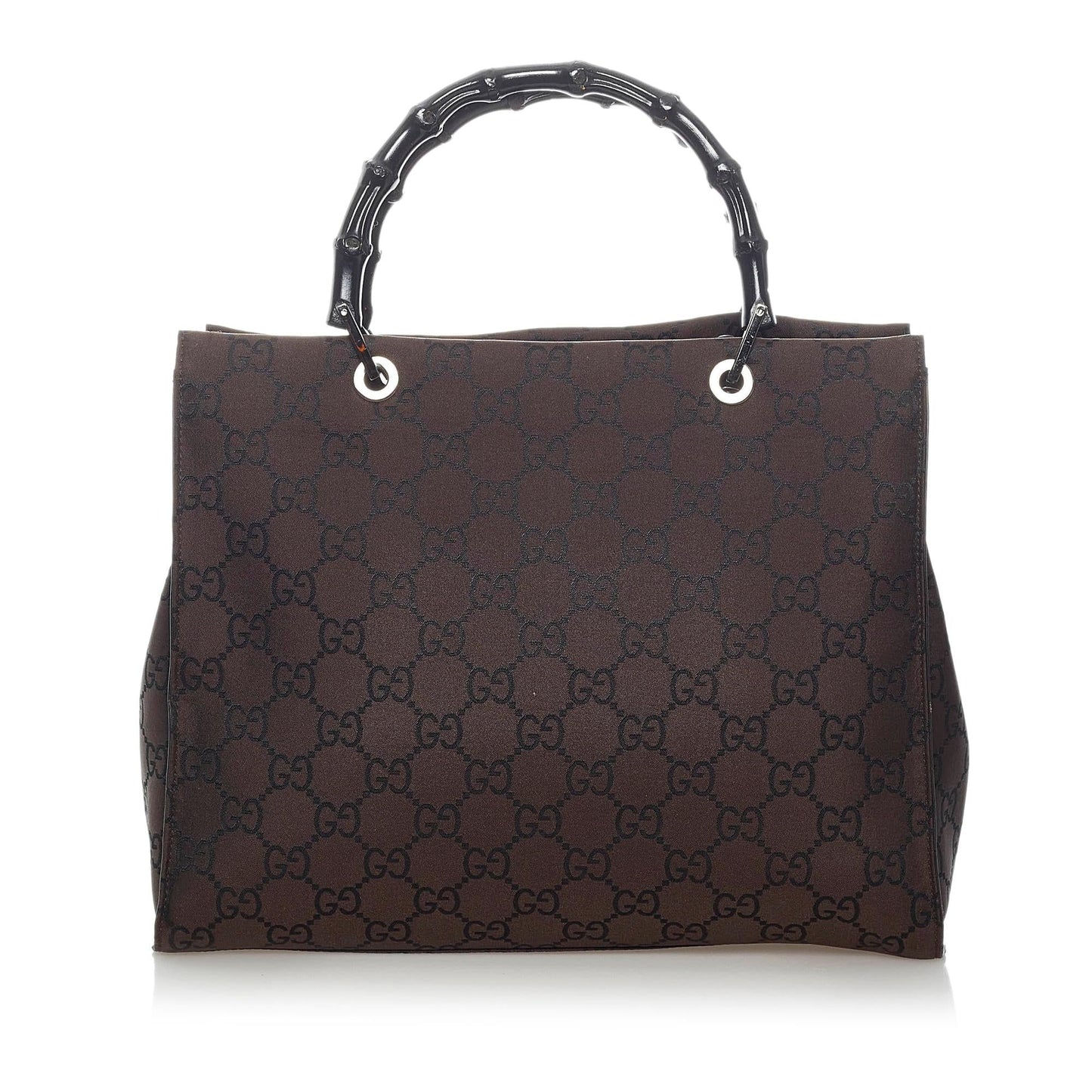 Gucci GG Bamboo SHG Nylon Black Tote Bag Bag Shg