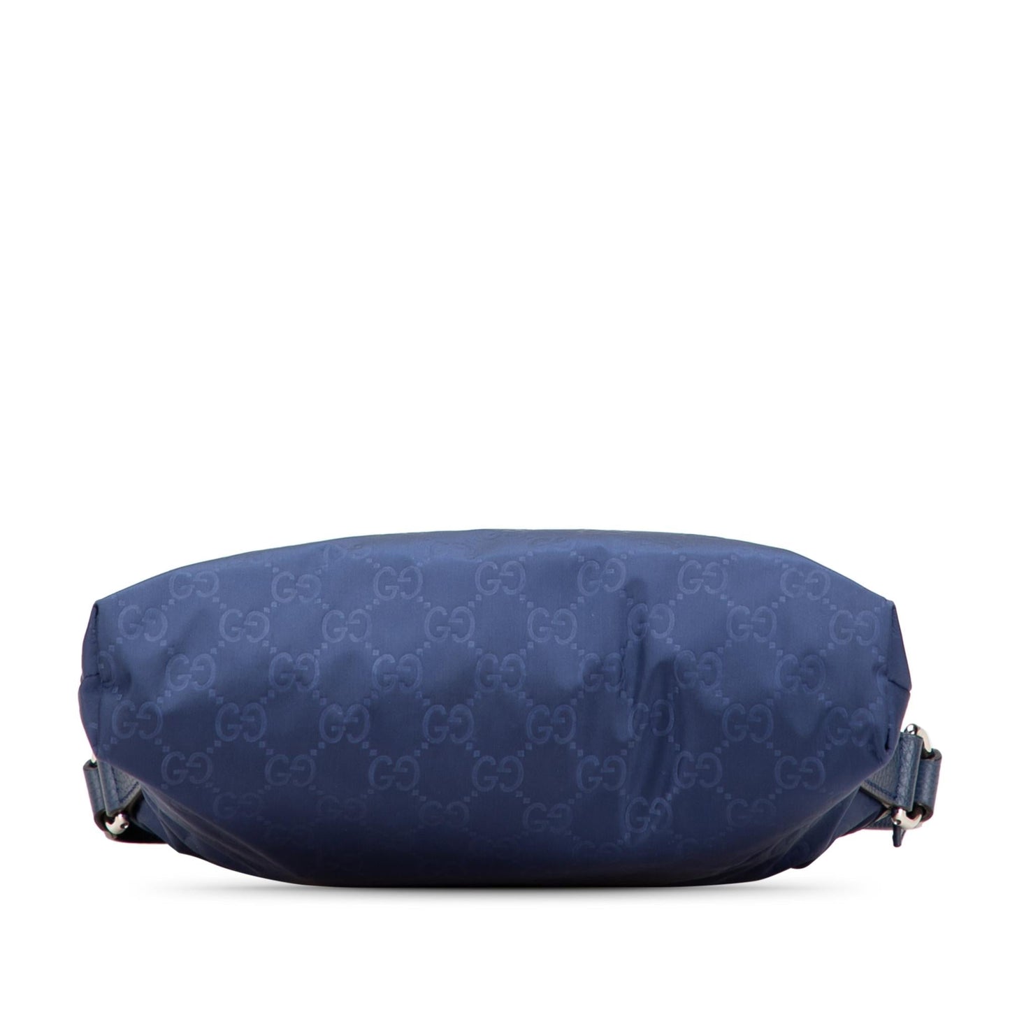 Gucci GG Flat Messenger Nylon Calf Blue Shoes Bag 1