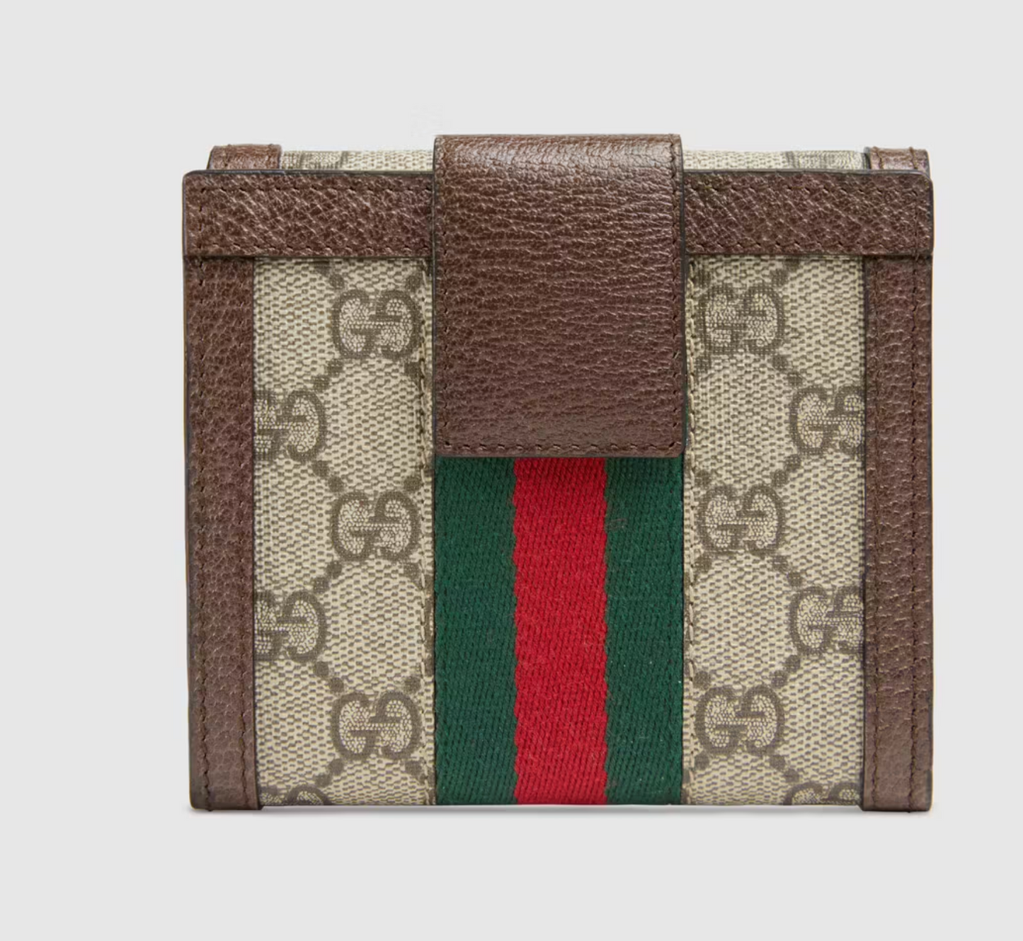 Gucci OPHIDIA GG FRENCH Flap Wallet Case