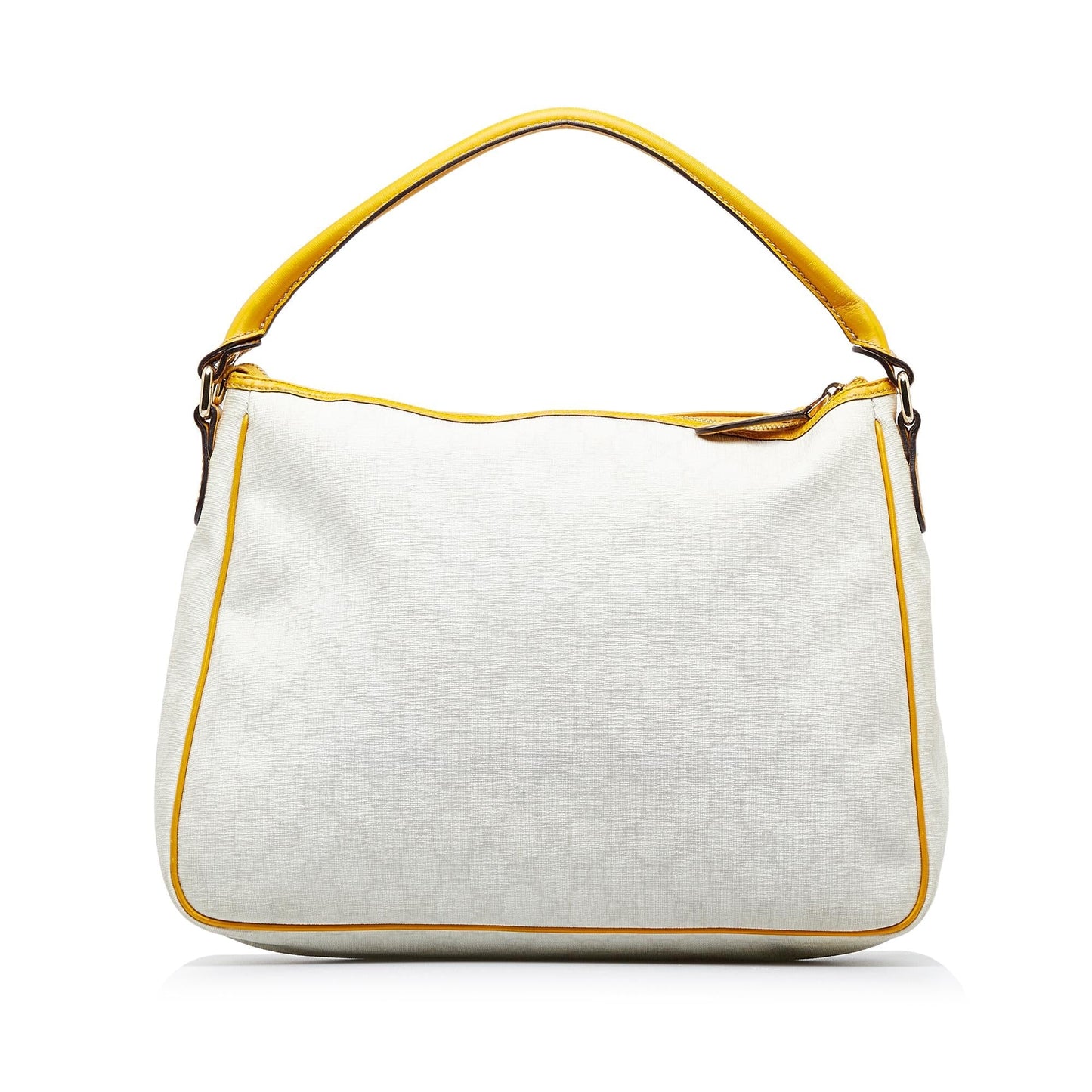 Gucci GG Plus Joy SHG-MfzvGB Canvas Calf White Brown Satchel Bag