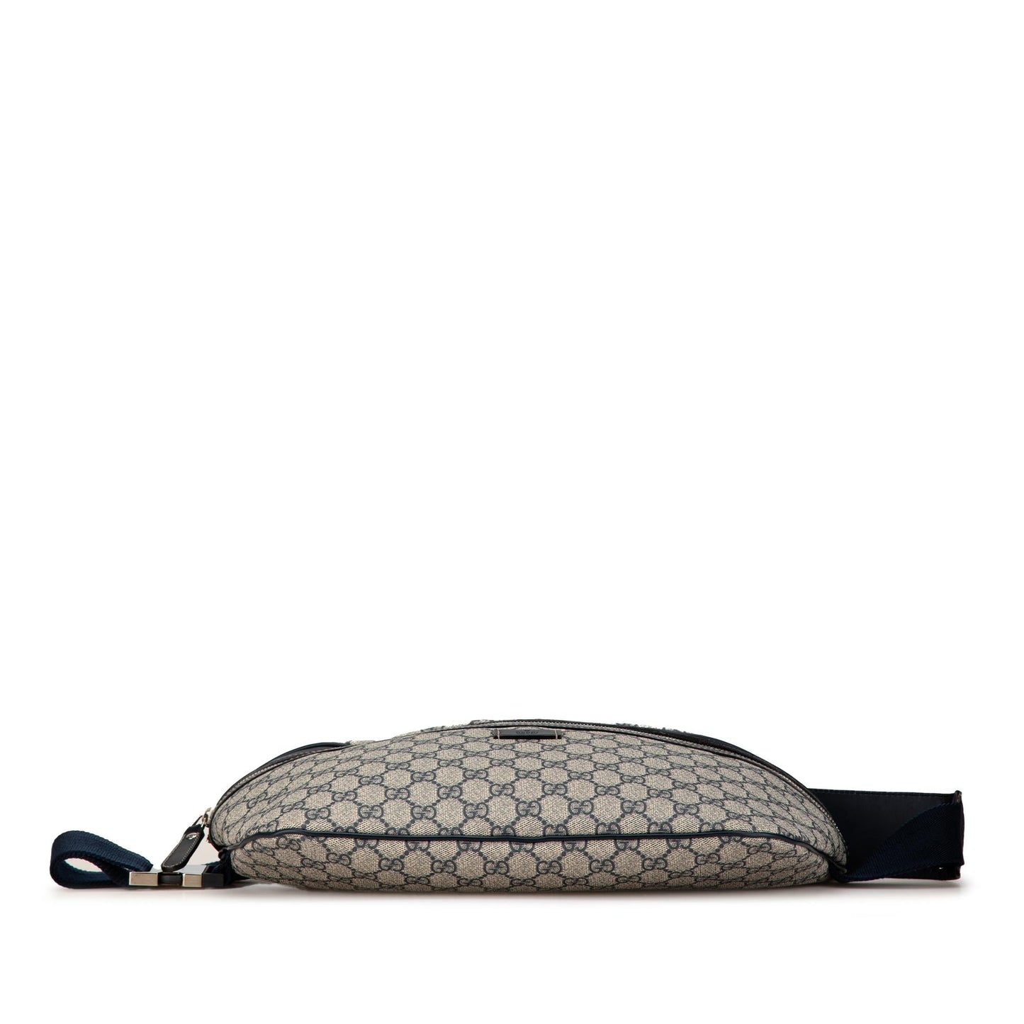 Gucci GG Supreme Belt SHG-gZBi0Q Canvas Calf Black Brown Accessory