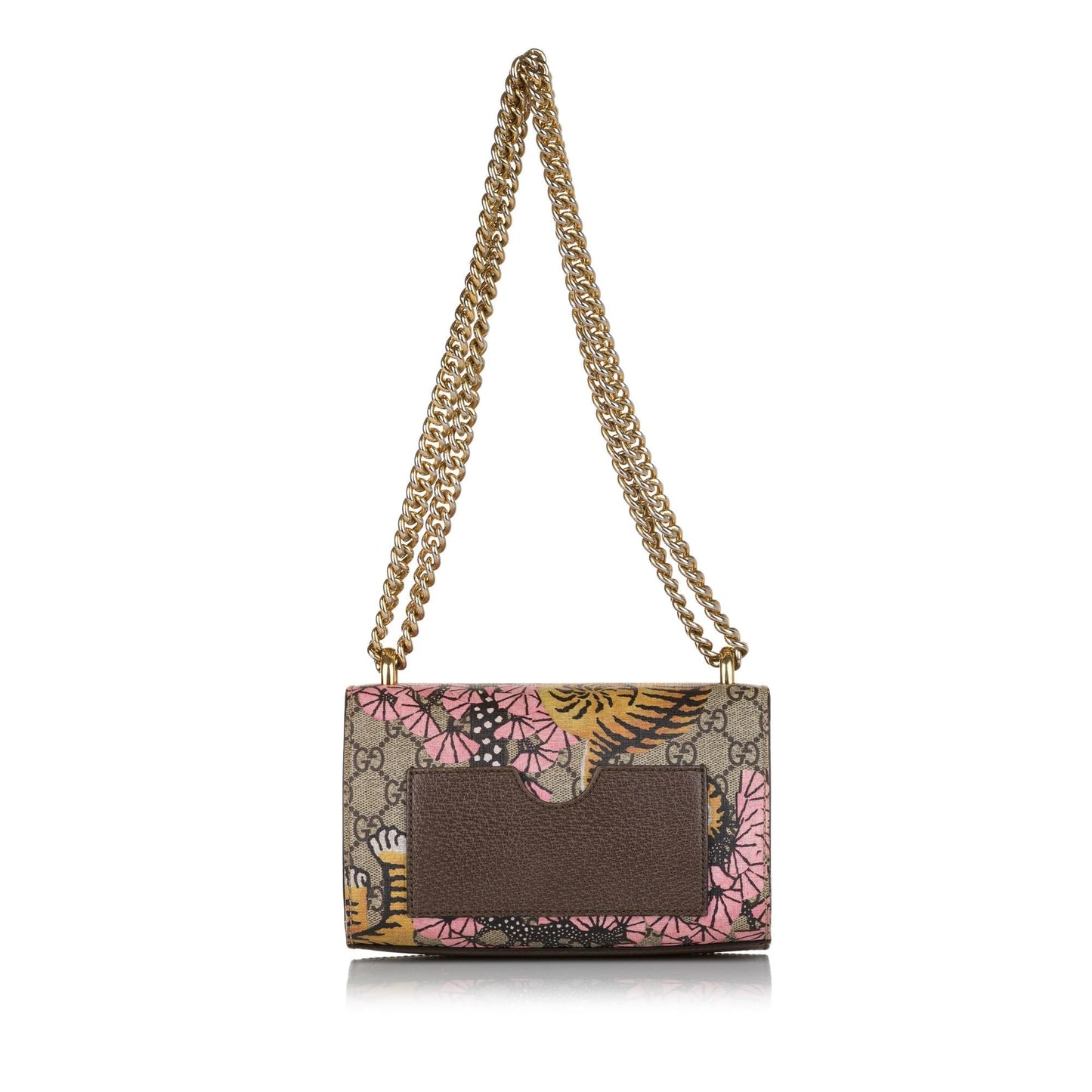 Gucci GG Supreme Bengal Padlock SHG Canvas Brown Crossbody Bag