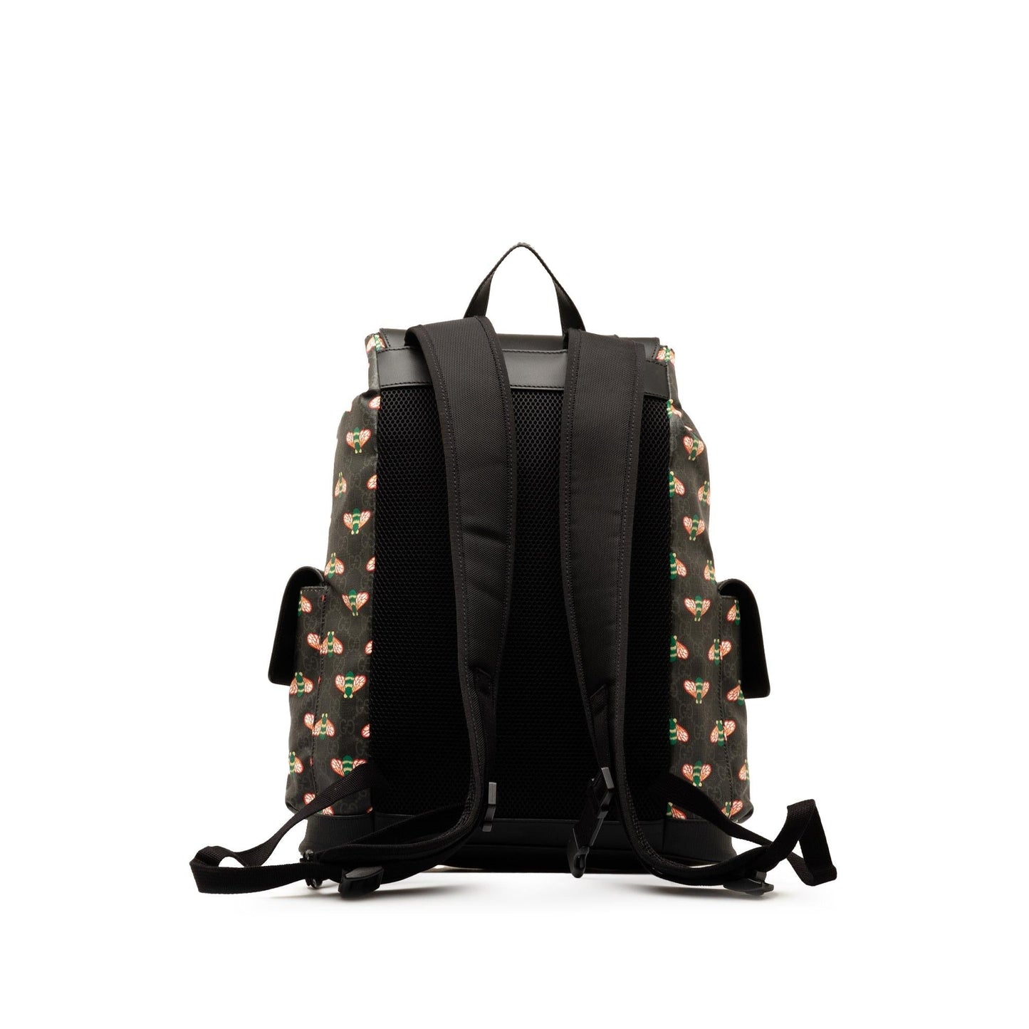 Gucci GG Supreme Bestiary Bee Backpack Canvas Black Shg Nfvv7W