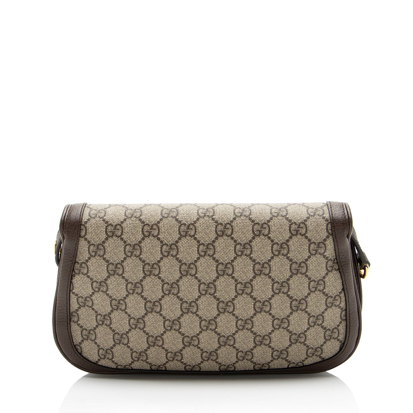 Gucci GG Supreme Blondie Leather Canvas Brown Small Shoulder Bag