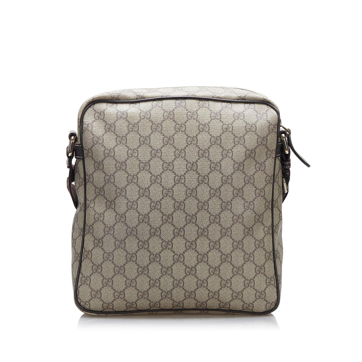 Gucci GG Supreme SHG-AuKYxS Canvas Brown Crossbody Bag
