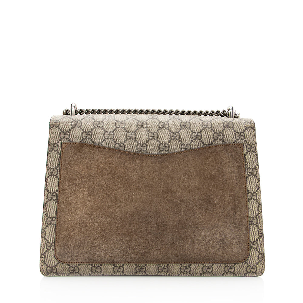 Gucci GG Supreme Dionysus SHF Canvas Suede Brown Beige Shoulder Bag 3