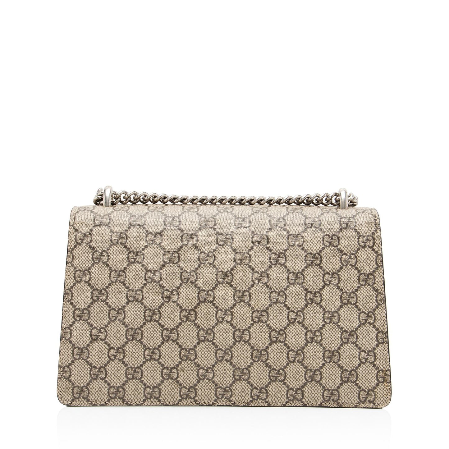 Gucci GG Supreme Dionysus Canvas Suede Black Beige Shoulder Bag