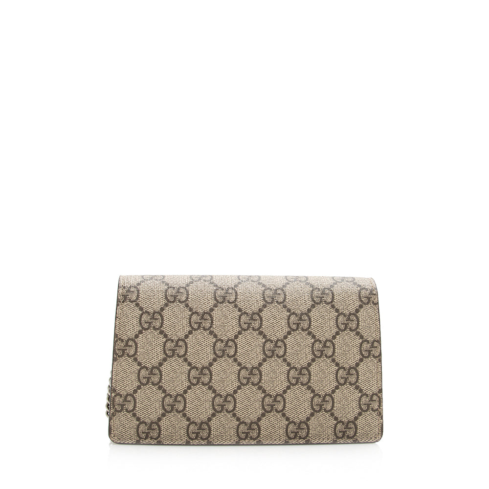 Gucci GG Supreme Dionysus Super SHF-TSRLWP Canvas Suede Brown Mini Crossbody Bag