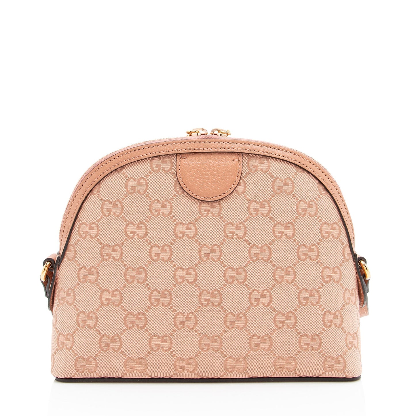 Gucci GG Supreme Dome SHF-Wc81xV Leather Canvas Pink Small Crossbody Bag