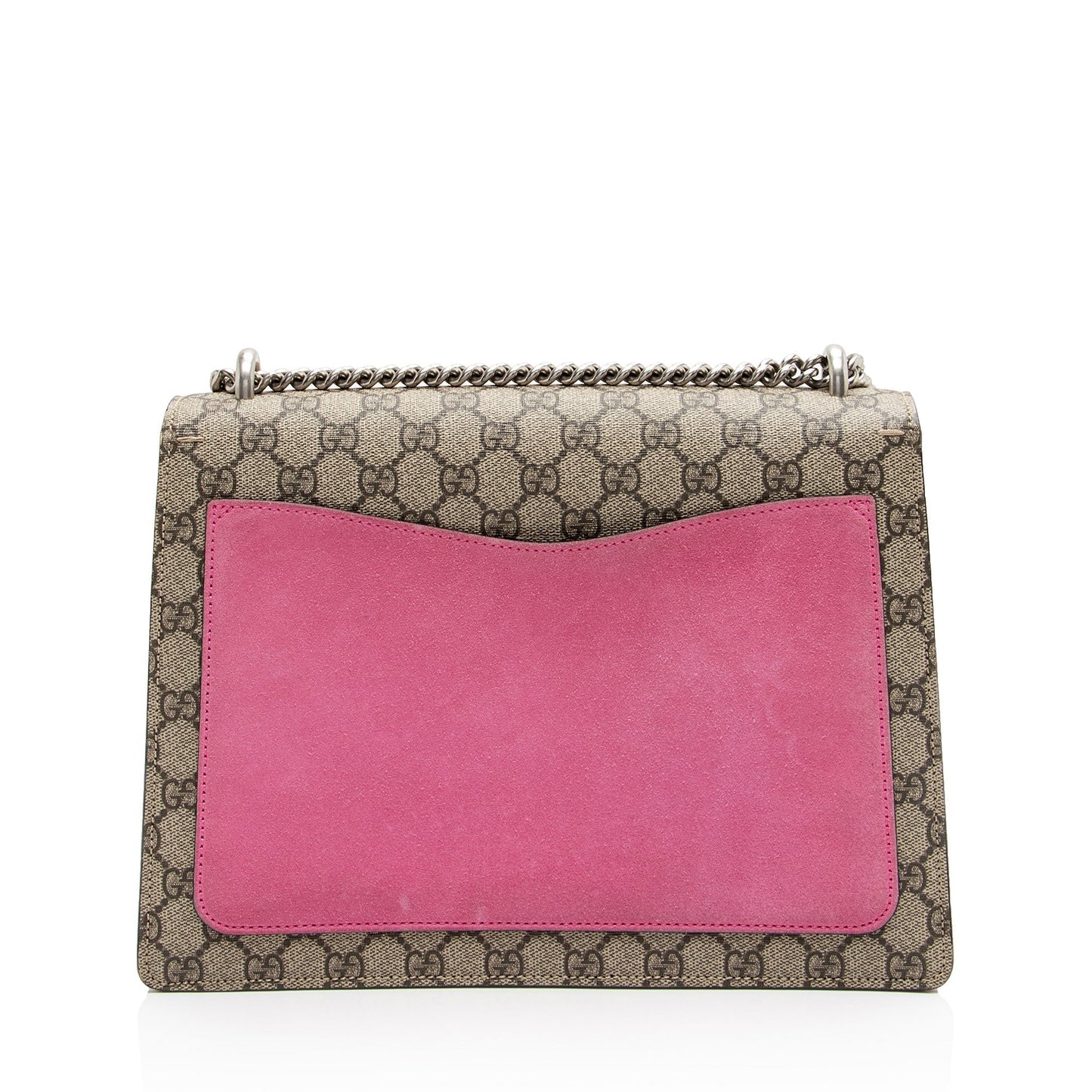 Gucci GG Supreme Embellished Dionysus SHF-oygysY Canvas Suede Beige Pink Shoulder Bag