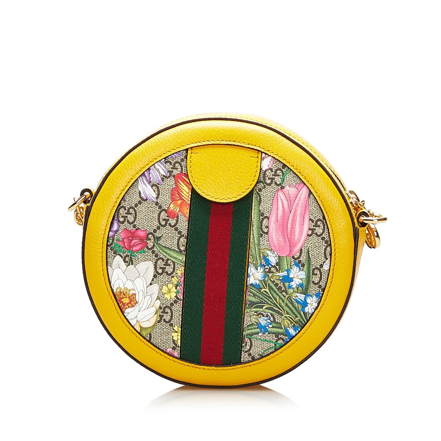 Gucci GG Supreme Flora Ophidia SHG Canvas Brown Crossbody Bag