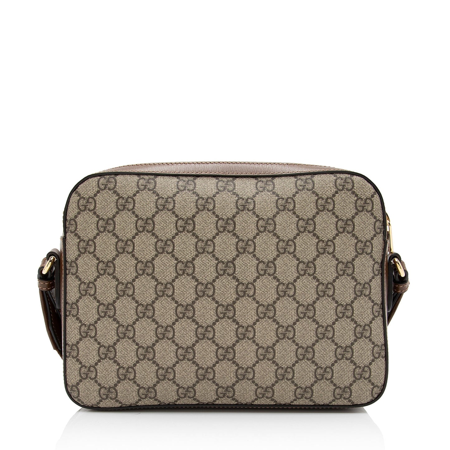 Gucci GG Supreme Retro Messenger SHF-oMskZD Leather Canvas Nylon Brown Shoulder Bag