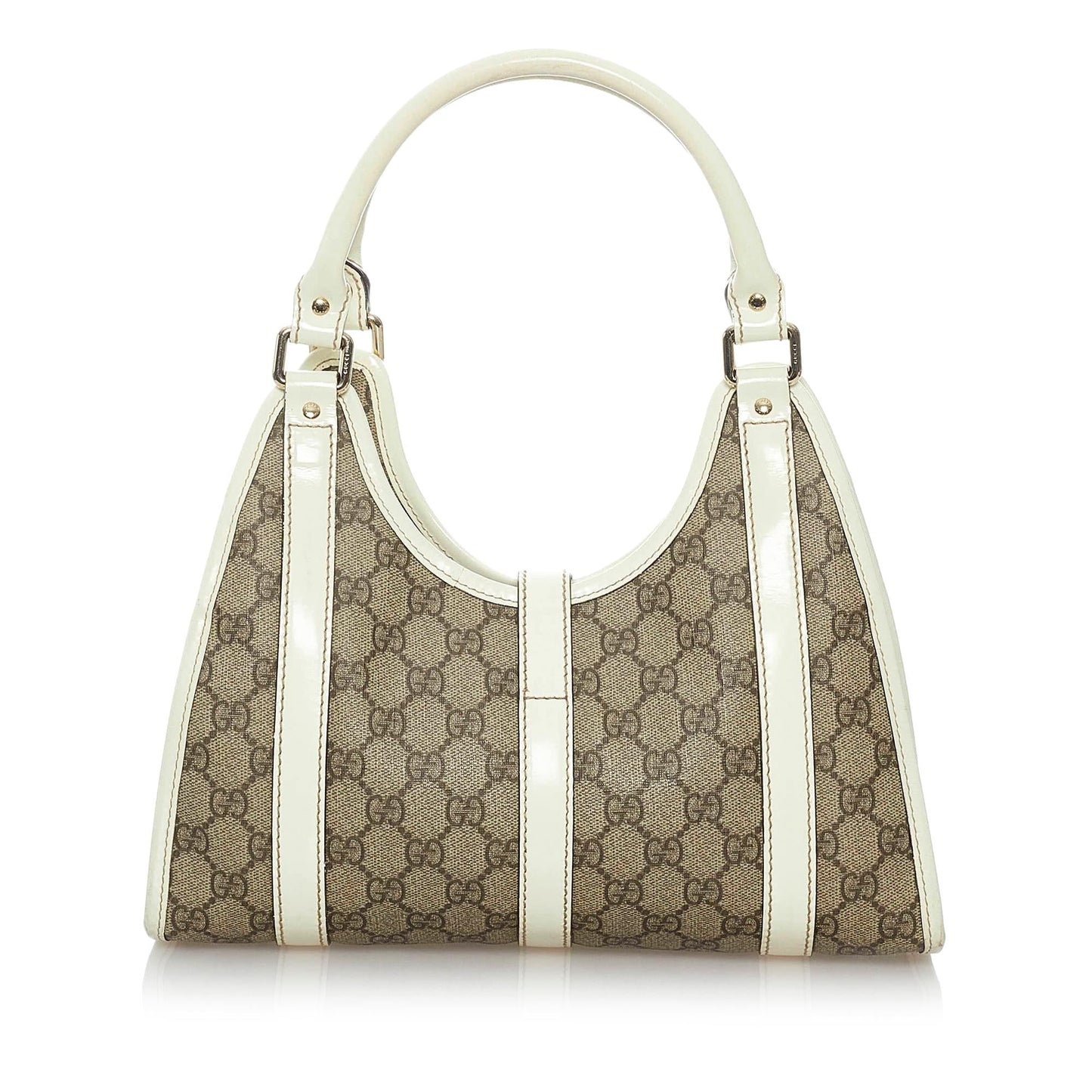 Gucci GG Supreme Jackie O SHG Canvas White Brown Shoulder Bag