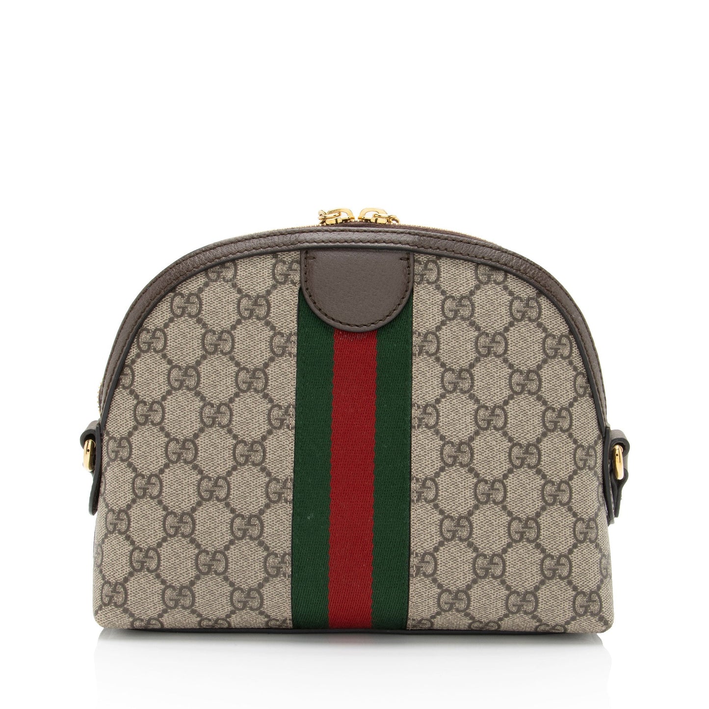 Gucci GG Supreme Ophidia Dome SHF-uygPiy Leather Canvas Nylon Brown Shoulder Bag