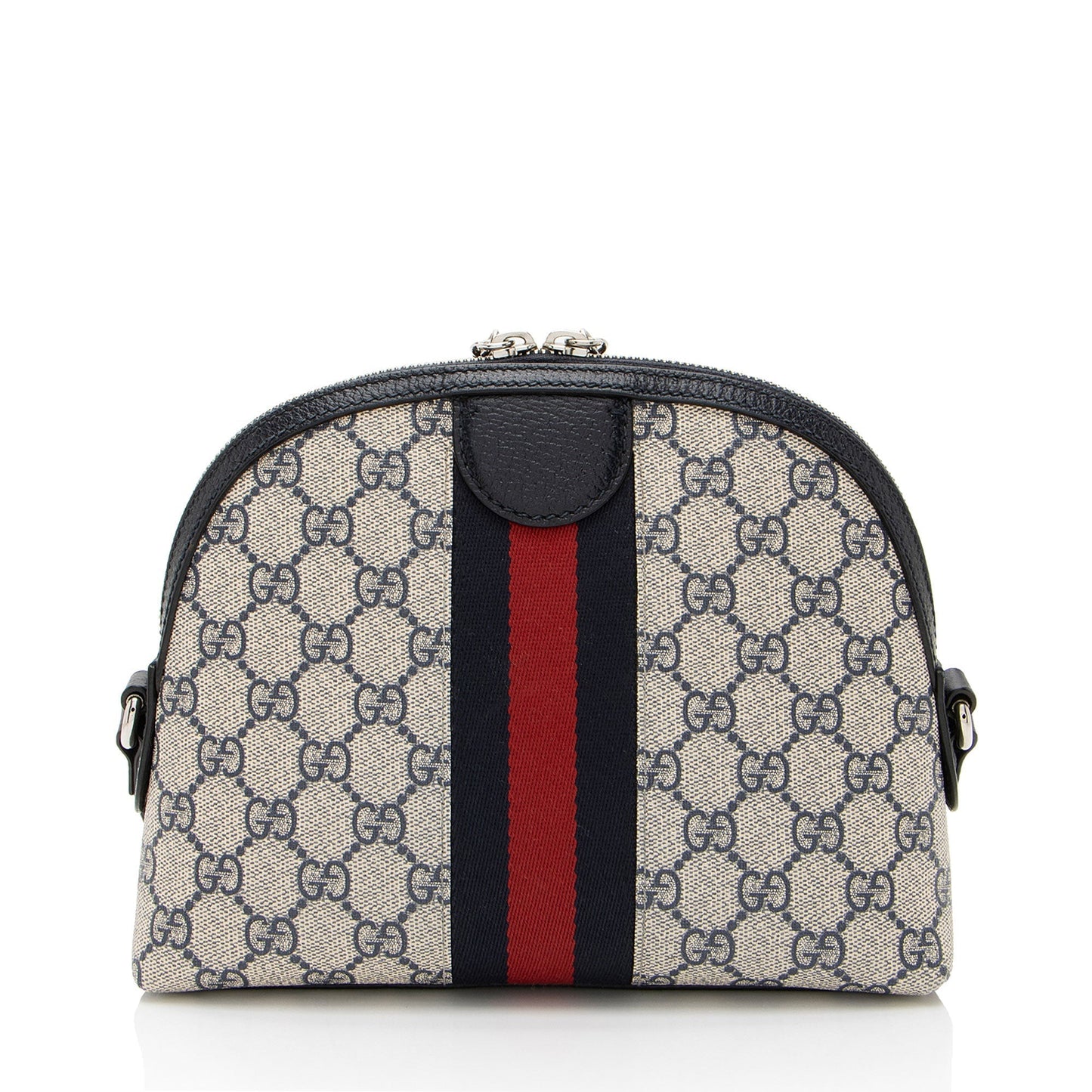 Gucci GG Supreme Ophidia Dome Leather Canvas Nylon Beige Shoulder Bag