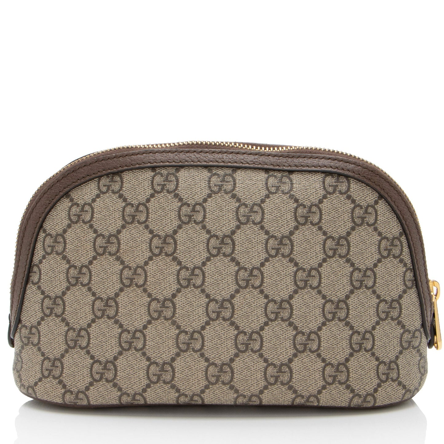 Gucci GG Supreme Ophidia Cosmetic Case Leather Canvas Nylon Brown Handbag Shf Esz9Lu