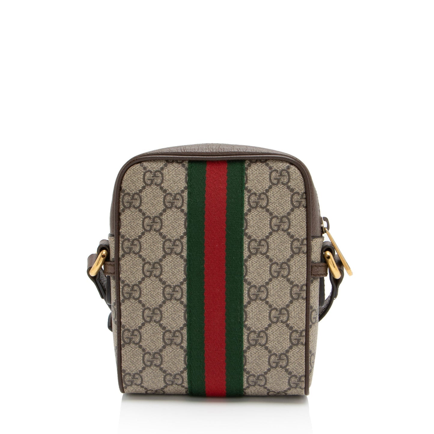 Gucci GG Supreme Ophidia Messenger SHF-Gn2qv6 Leather Canvas Nylon Brown Shoulder Bag