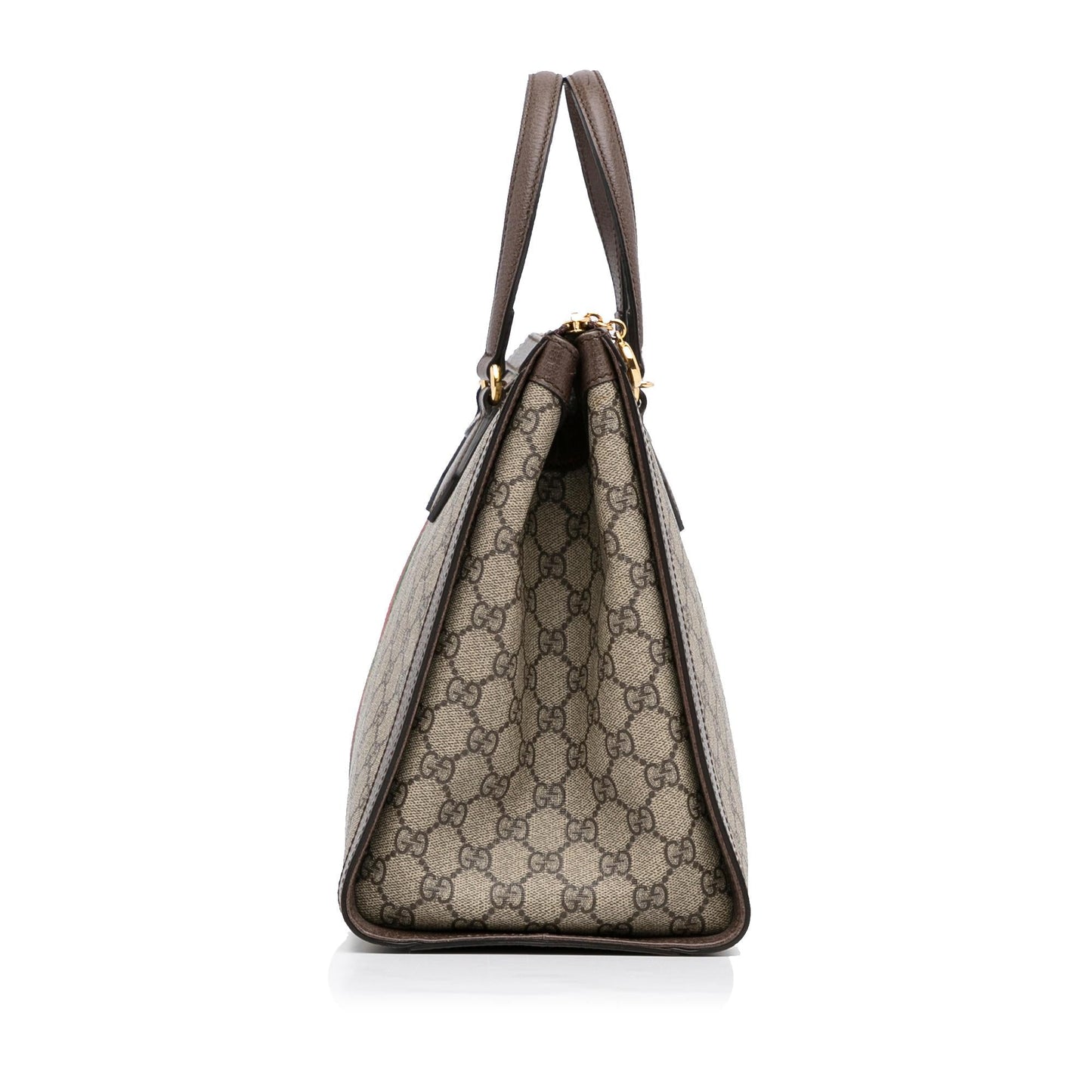 Gucci GG Supreme Ophidia SHG-MBJHi8 Canvas Calf Brown Satchel Bag