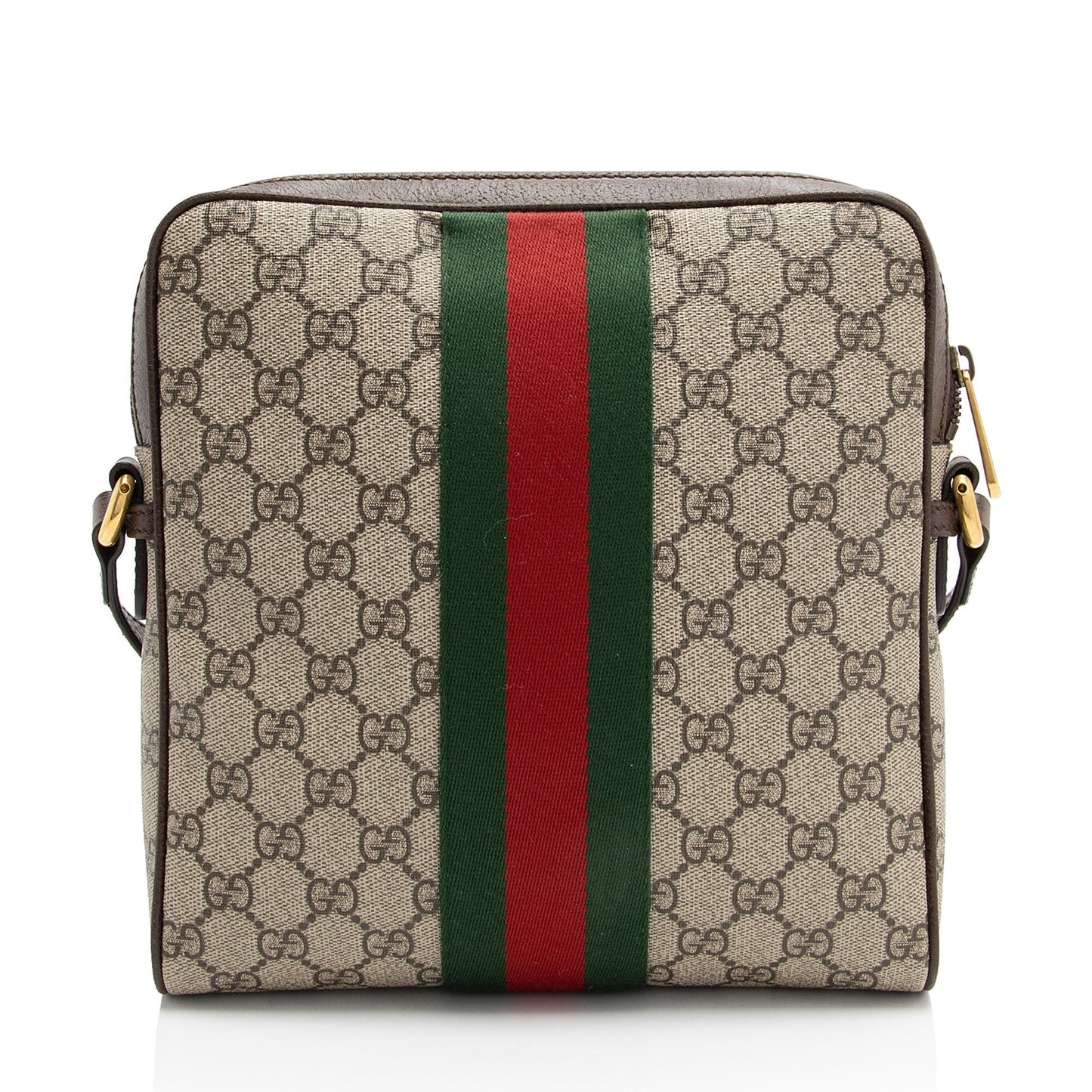 Gucci GG Supreme Ophidia Messenger SHF-KF80n2 Leather Canvas Nylon Brown Shoulder Bag