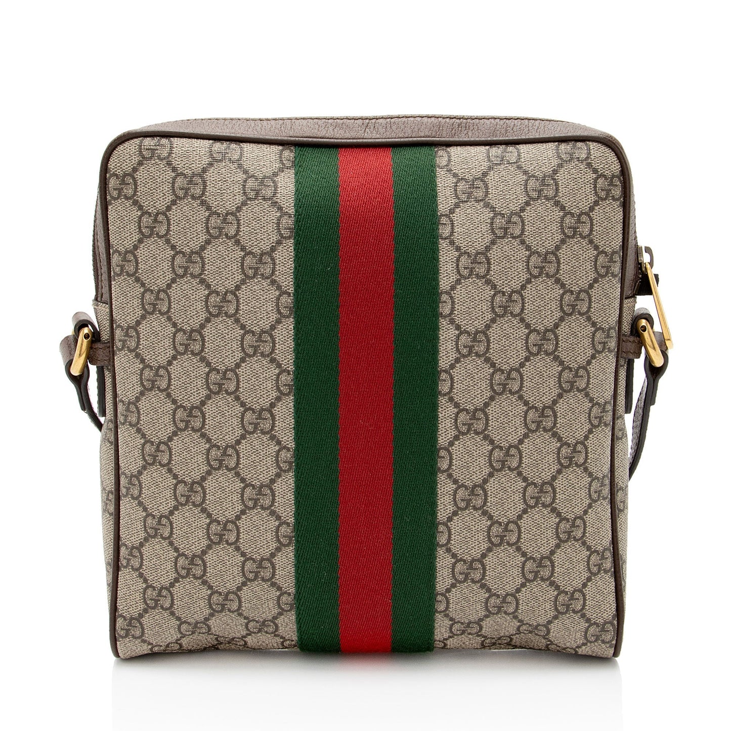 Gucci GG Supreme Ophidia Messenger Leather Canvas Nylon Beige Shoulder Bag Messenger 2