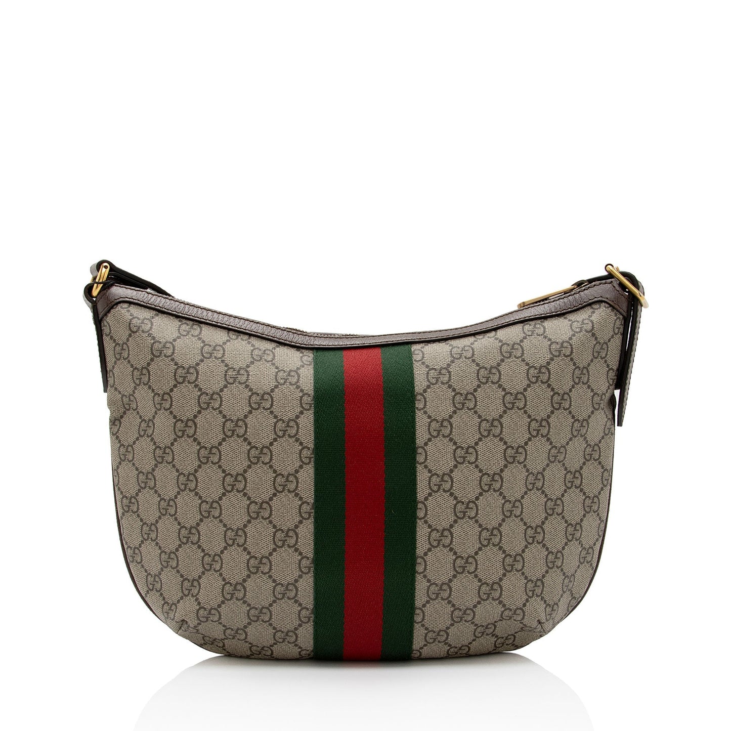 Gucci GG Supreme Ophidia SHF-P4wRsg Leather Canvas Nylon Brown Crossbody Bag
