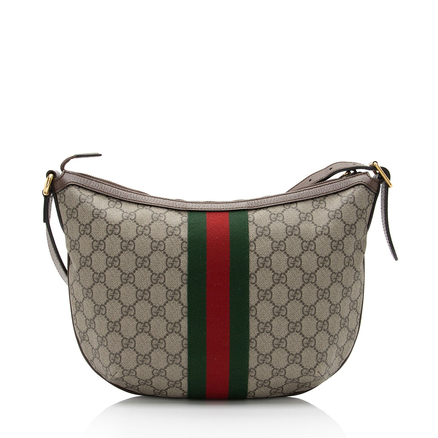 Gucci GG Supreme Ophidia SHF-enWfwL Leather Canvas Nylon Brown Crossbody Bag