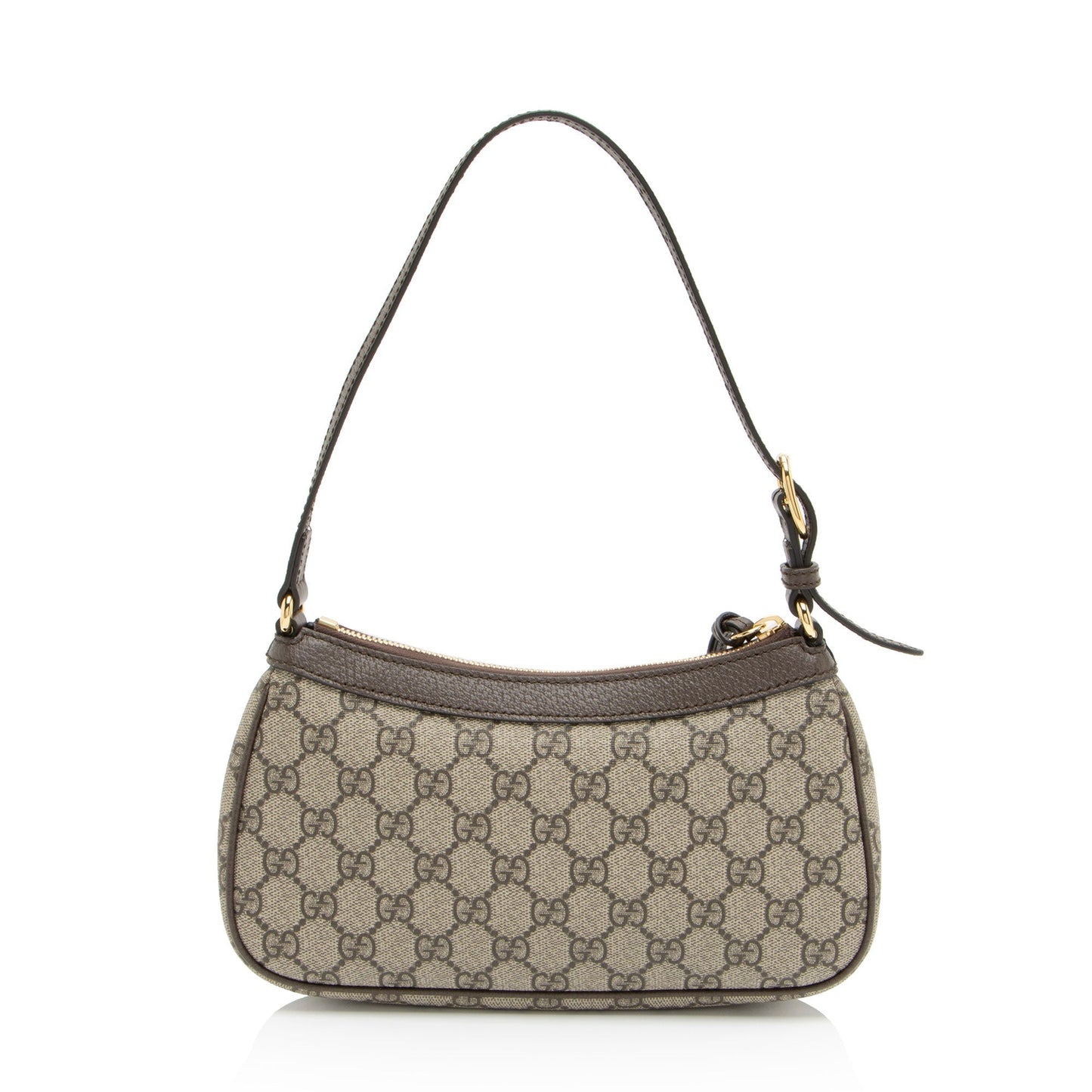 Gucci GG Supreme Ophidia Tassel Leather Canvas Brown Beige Shoulder Bag