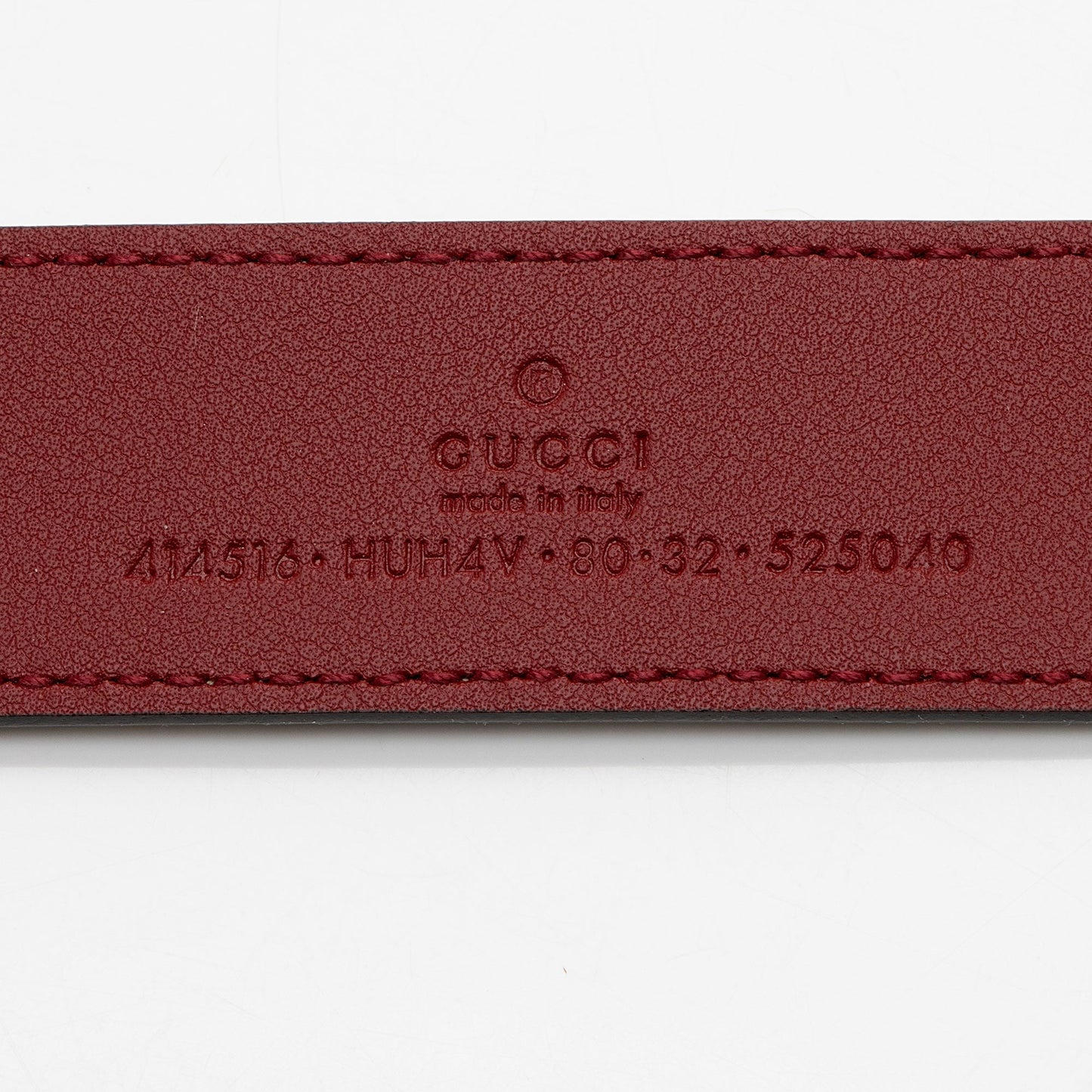 Gucci GG Supreme Slim Belt - Leather Canvas Beige Red Accessory Shf Pd0Dbl