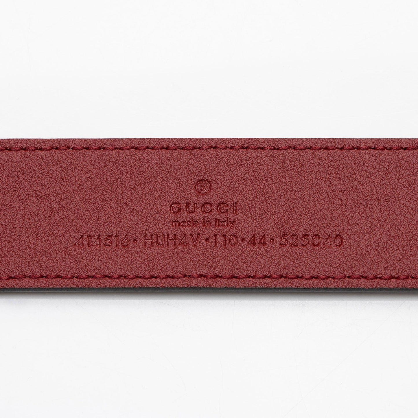 Gucci GG Supreme GG Marmont Slim Leather Canvas Beige Red Accessory