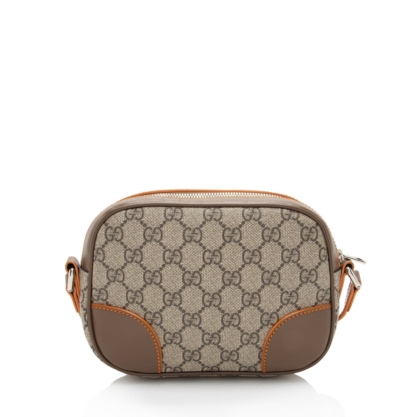 Gucci GG Supreme SHF-sH5tRt Leather Canvas Nylon Brown Crossbody Bag