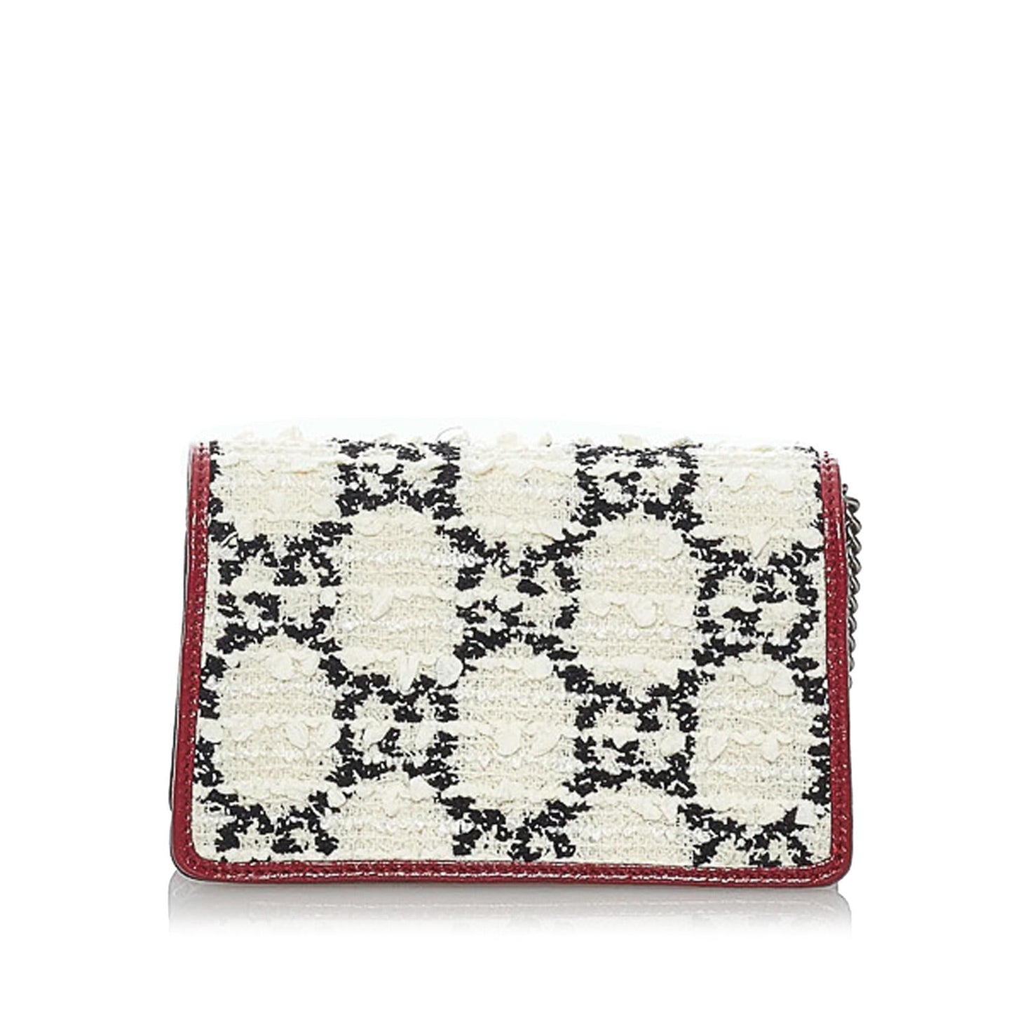 Gucci GG Tweed Dionysus SHG White Red Shoulder Bag