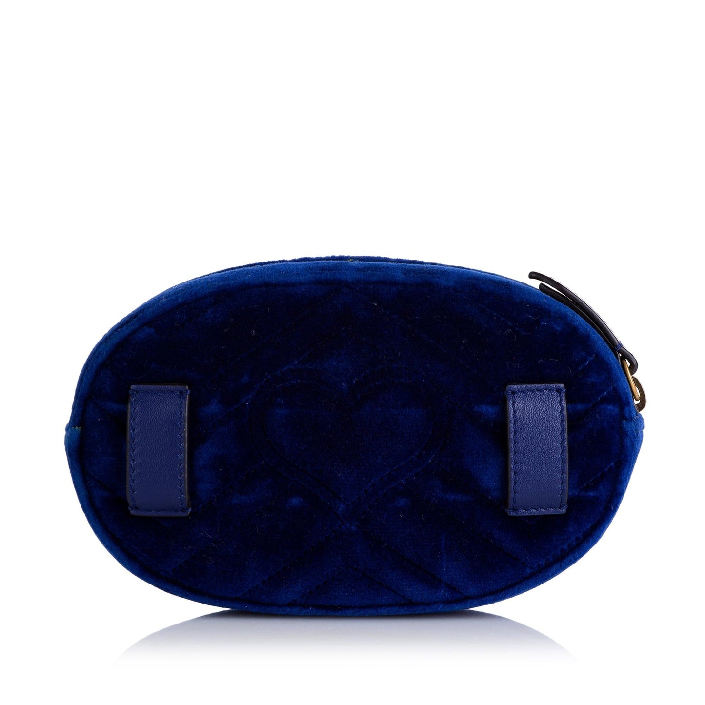 Gucci Gg Marmont Belt SHG Matelasse Blue Accessory