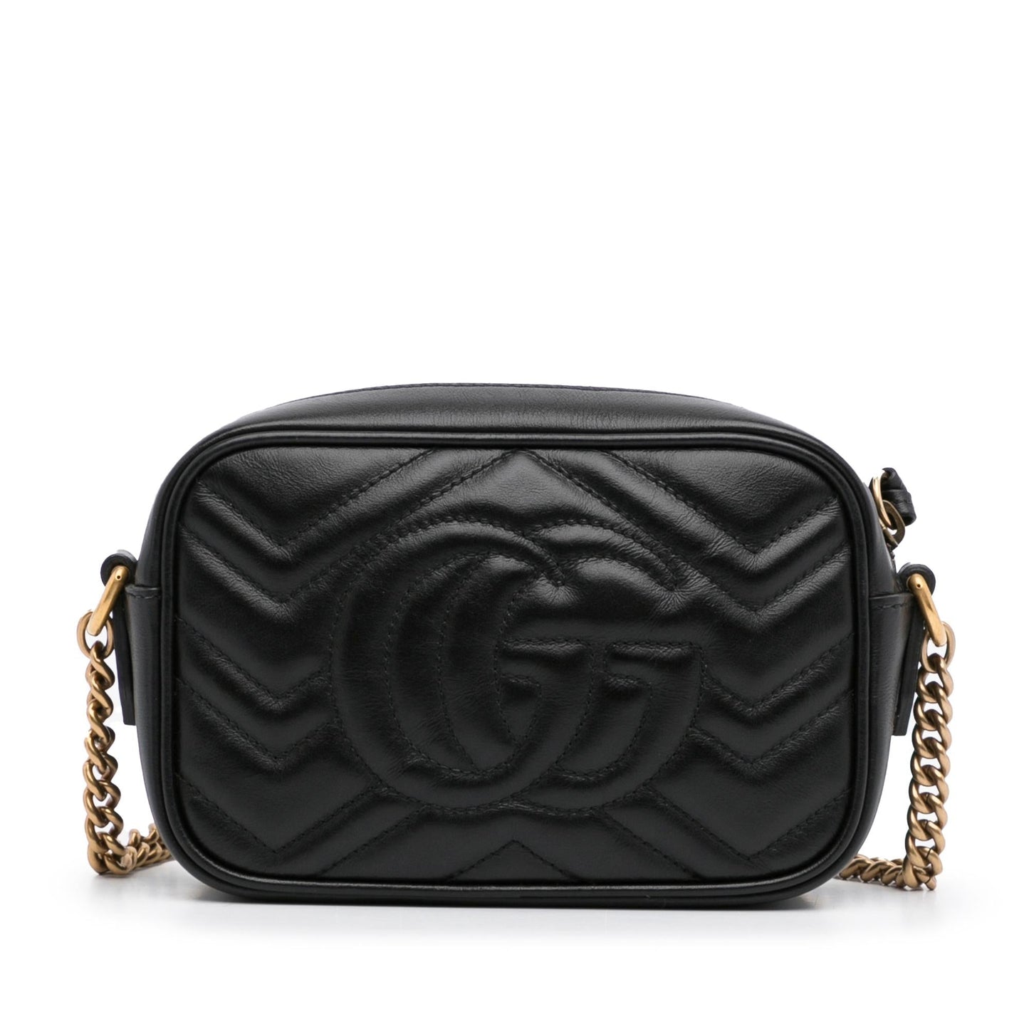 Gucci Gg Marmont SHG-ix0CHC Matelasse Calf Black Crossbody Bag