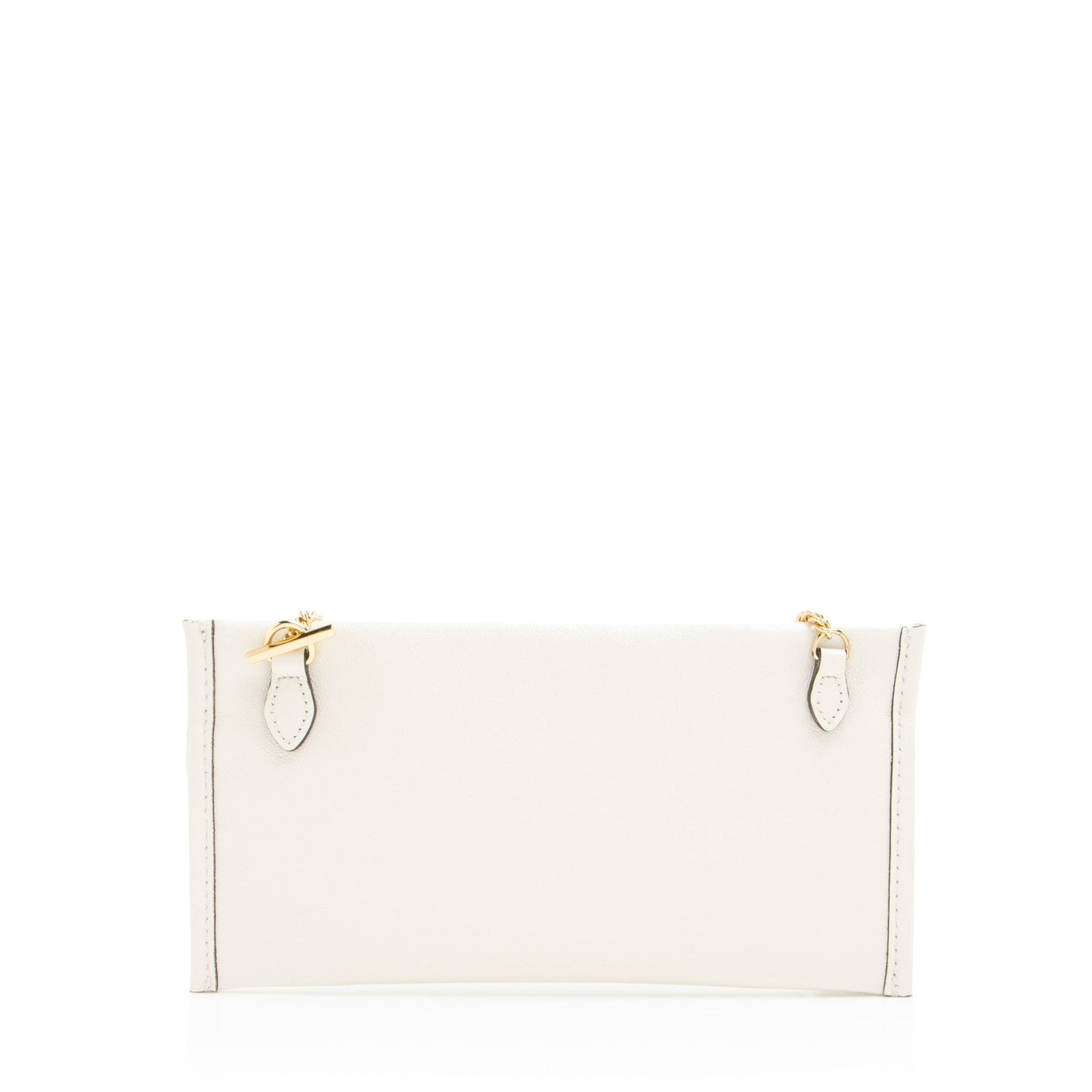 Gucci Glazed Pochette Leather White Clutch Bag